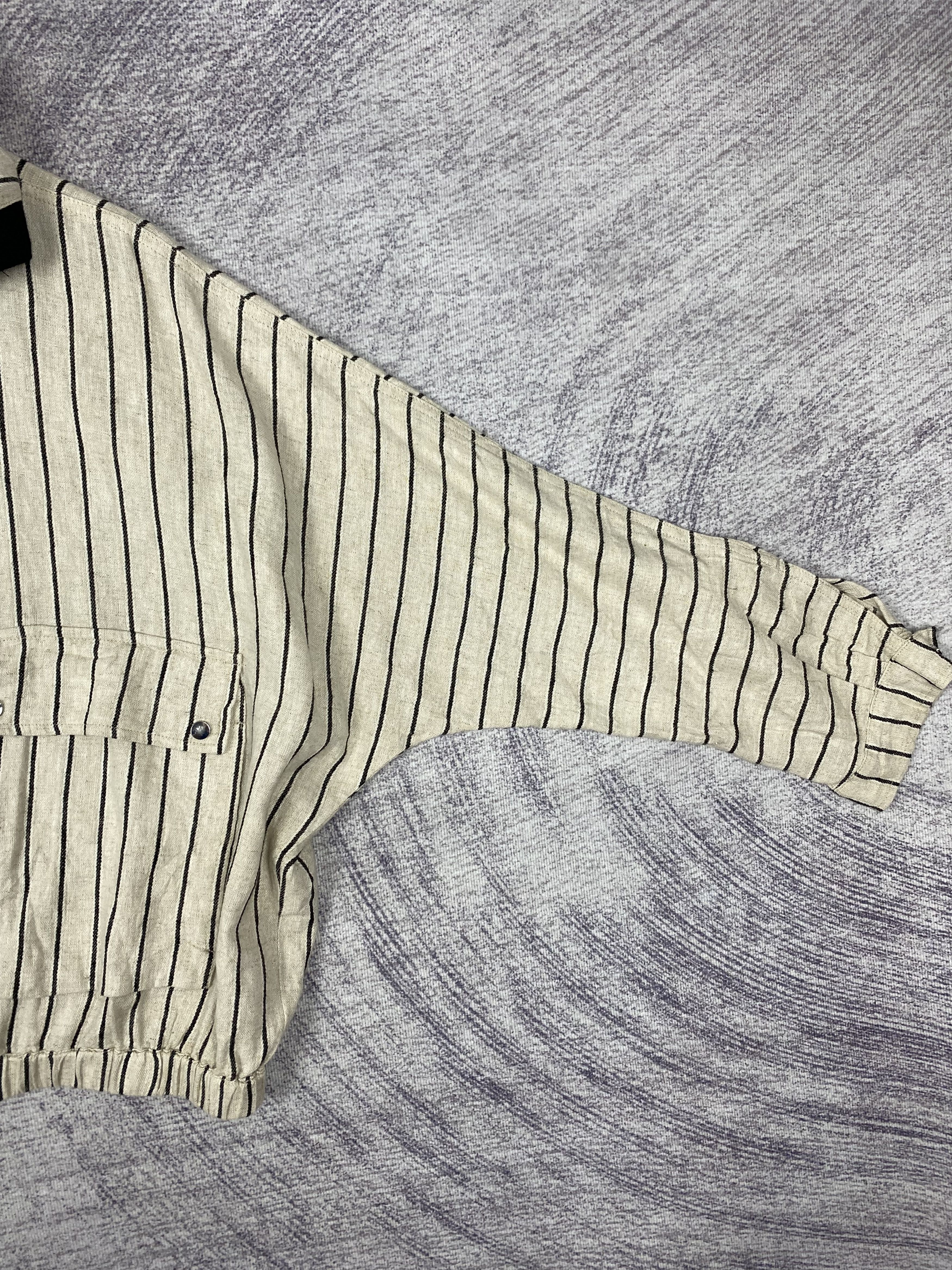 Vintage Vintage Zara Hoodie Striped Zip Up Light Jacket Size S / US 4 / IT 40 - 3 Thumbnail