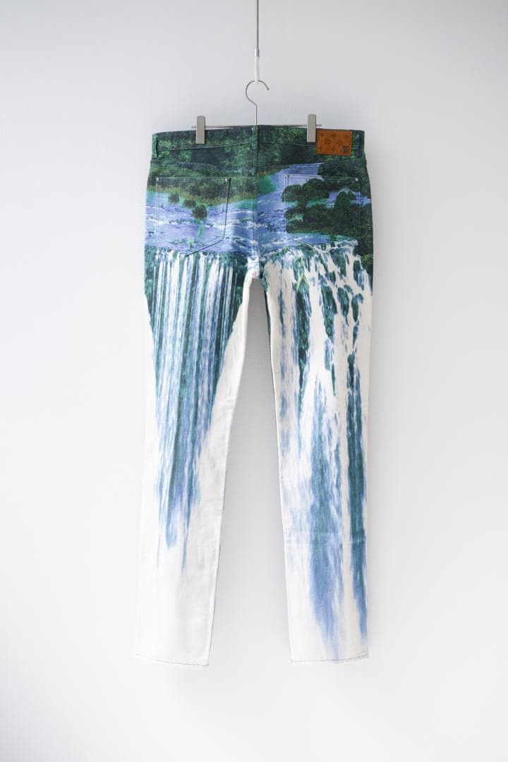 Louis Vuitton LOUIS VUITTON 22SS Virgil "Amen Break" Landscape Denim Pants Size US 38 / EU 54 - 3 Thumbnail