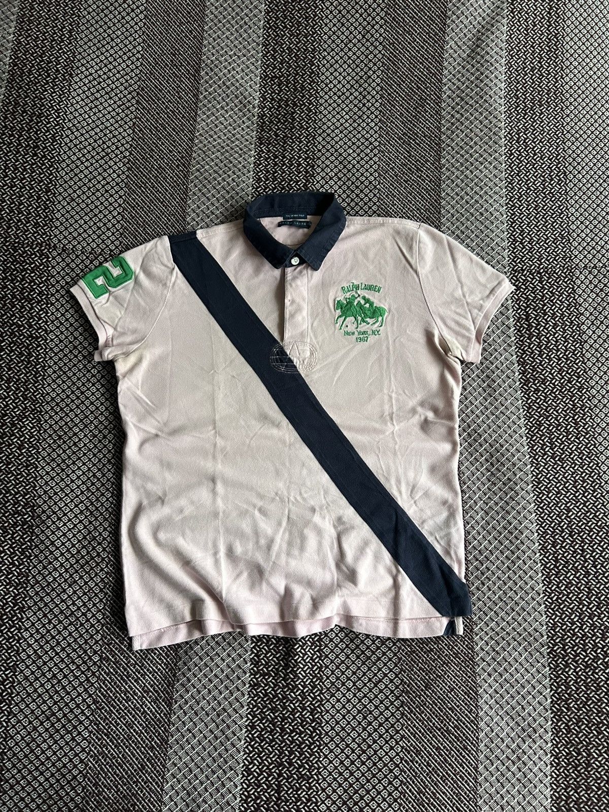 トップス archive polo Ralph lauren polo shirt y2k Vintage Y2K Ralph Lauren Embroidered Polo Shirt - S – Rokit