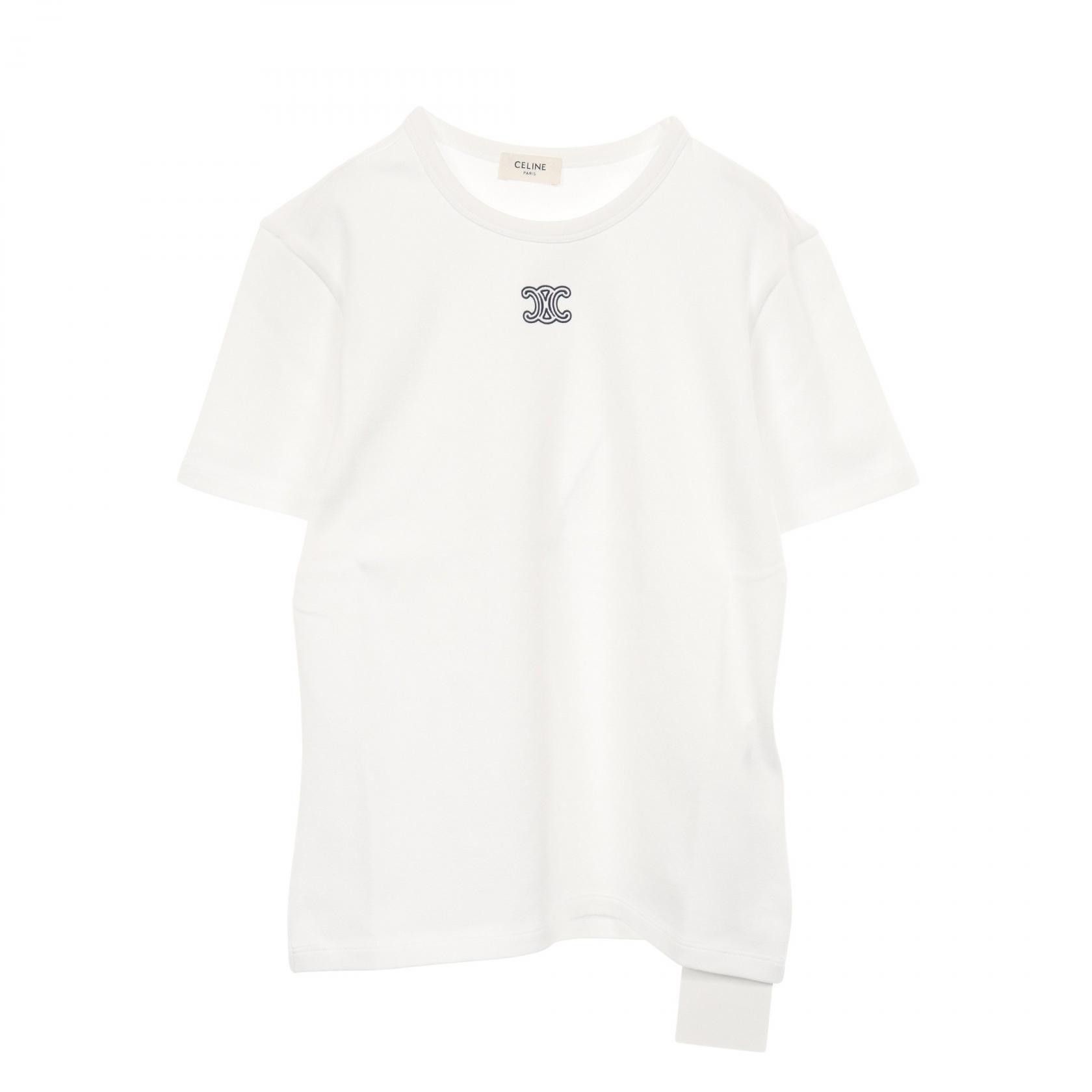 Celine Celine CELINE Triomphe Cotton T shirt Textile T-Shirts RX0IX140701MAL DUTY FREE for USA Size ONE SIZE - 1 Thumbnail
