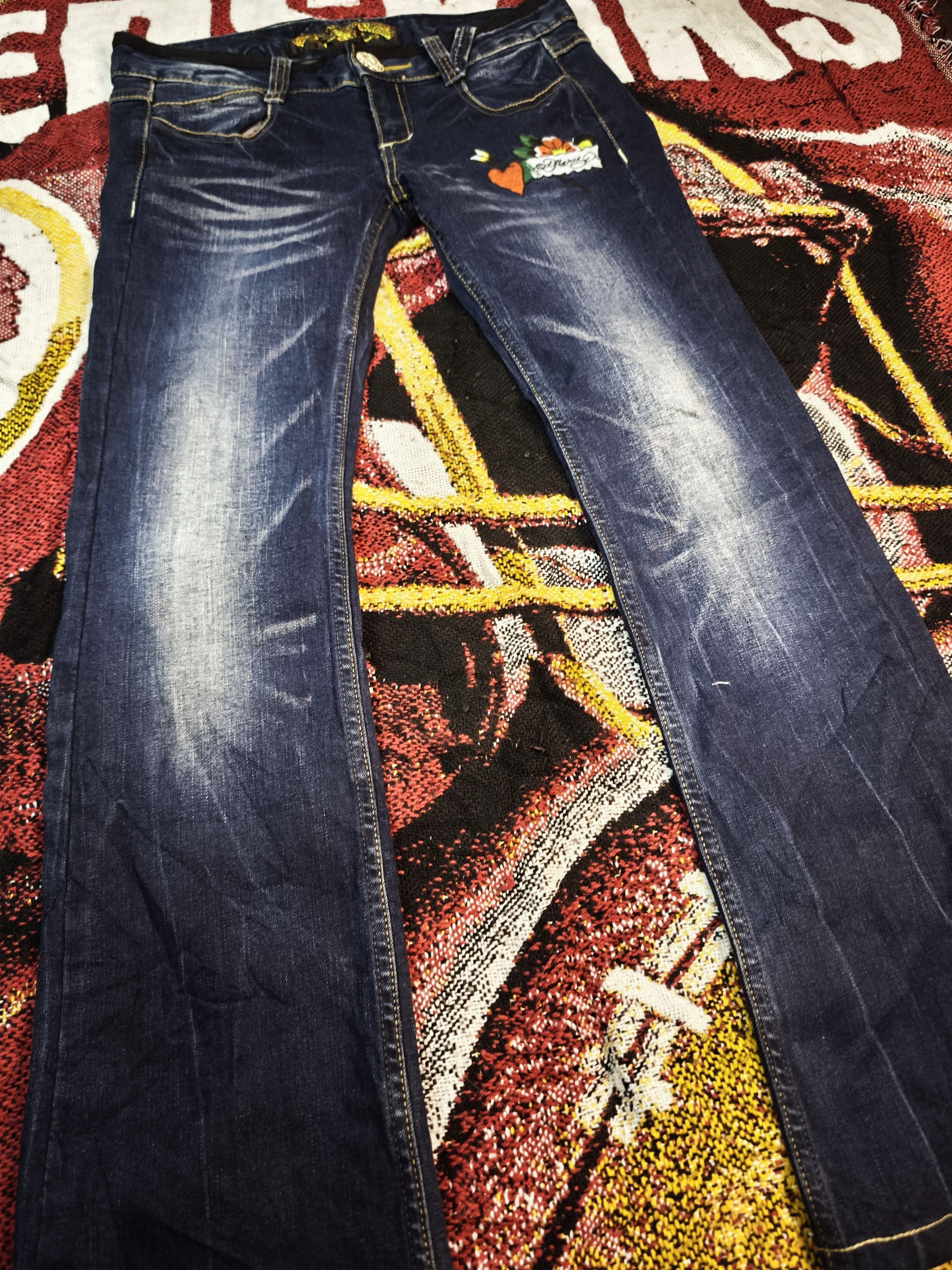 Ed Hardy Very Rare!!! Ed Hardy x Dr Pepper Embroidered Jeans. Size US 31 - 6 Thumbnail