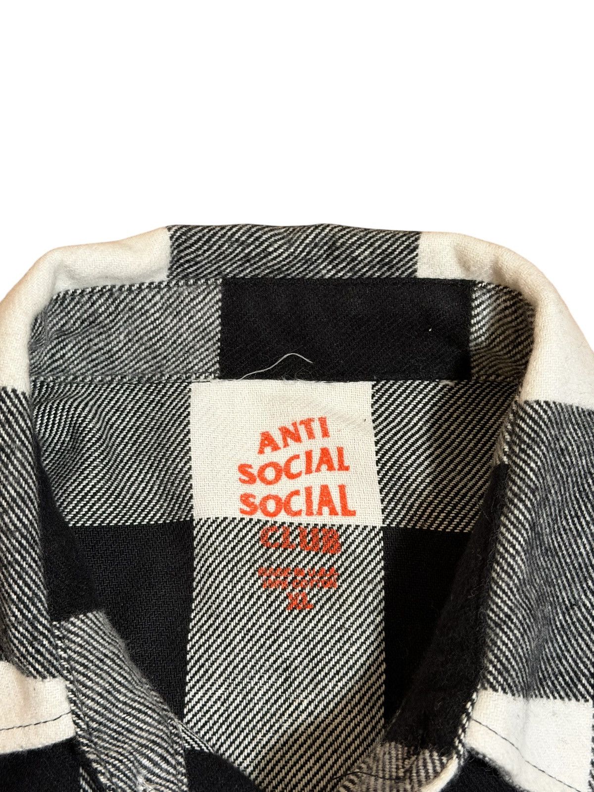 Anti Social Social Club 🔥Anti Social Social Club Kkoch Flannel Shirt/Anti Social Size US XL / EU 56 / 4 - 12 Thumbnail