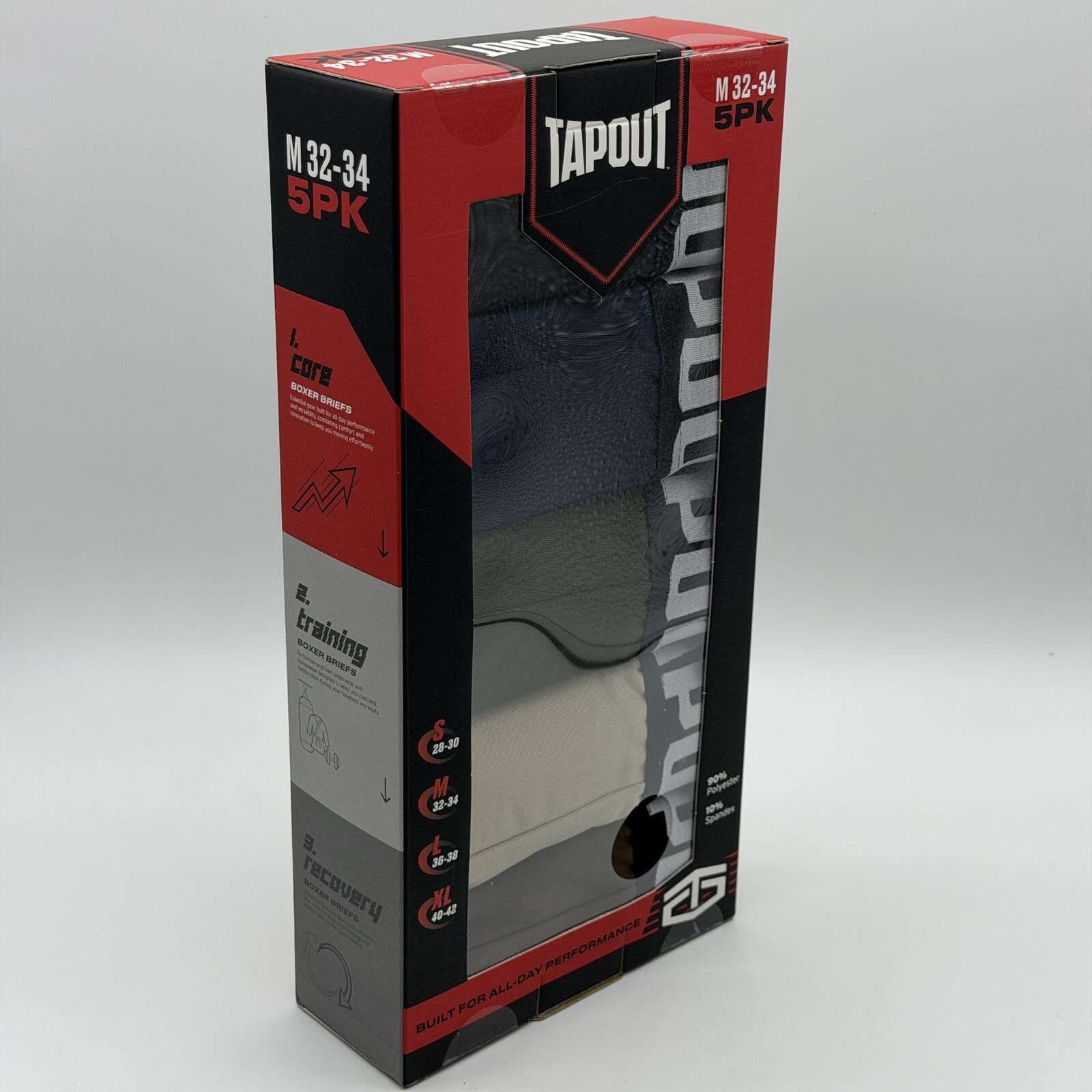Tapout Tapout Men Core Boxer Briefs 5 Pack Size M Athletic Stretch Size ONE SIZE - 7 Thumbnail