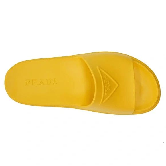 Prada o1B3y1r0226 Rubber Slides in Yellow Size US 9 / EU 42 - 5 Thumbnail