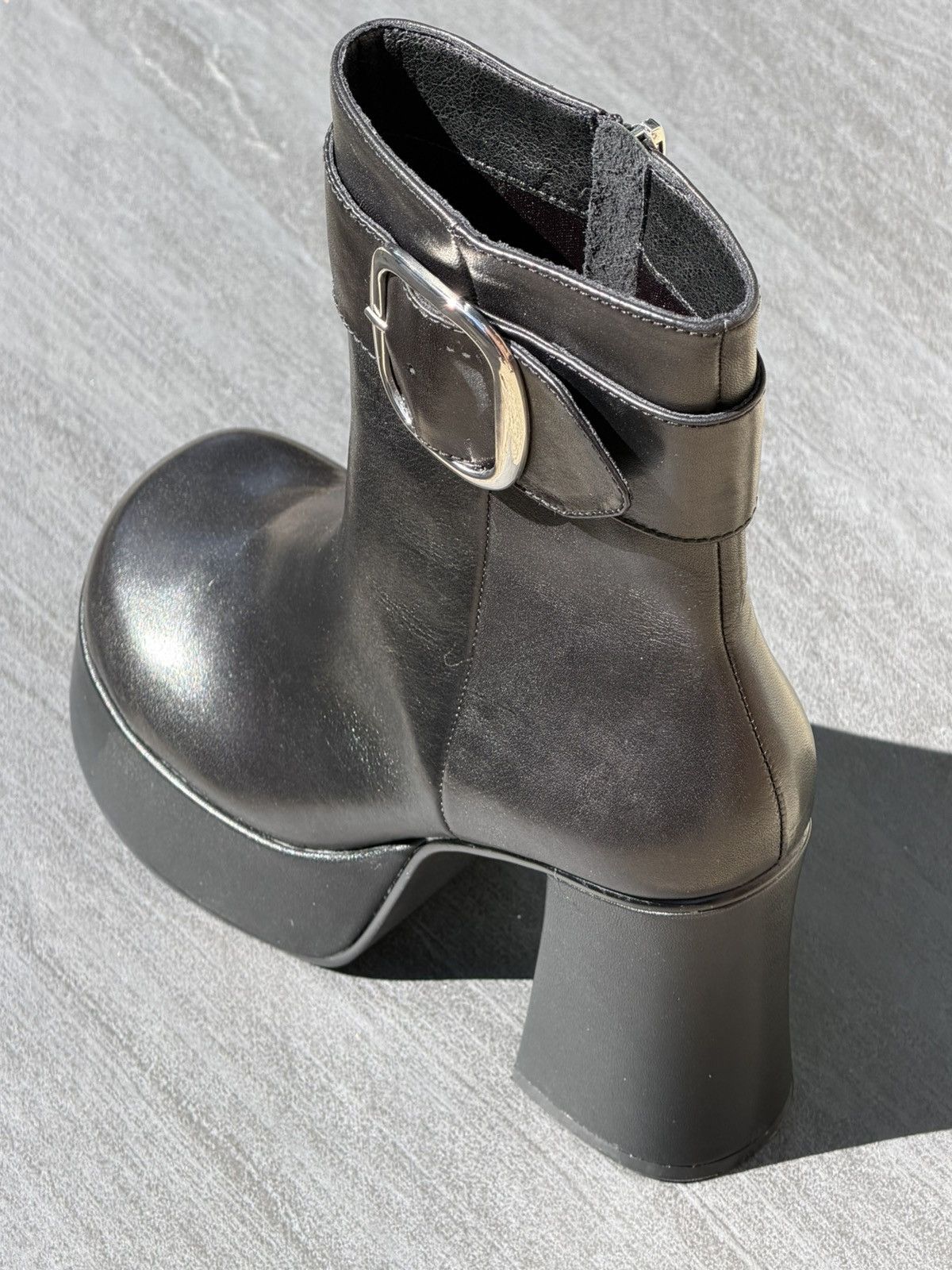Steve Madden STEVE MADDEN |NO BOX| Siren Platform Leather Boots SCRATCHES Size US 8 / IT 38 - 9 Thumbnail