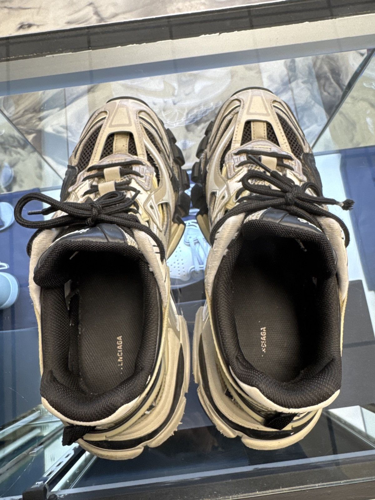 Balenciaga BALENCIAGA TRACK2 BEIGE BLACK Size US 9 / EU 42 - 10 Thumbnail