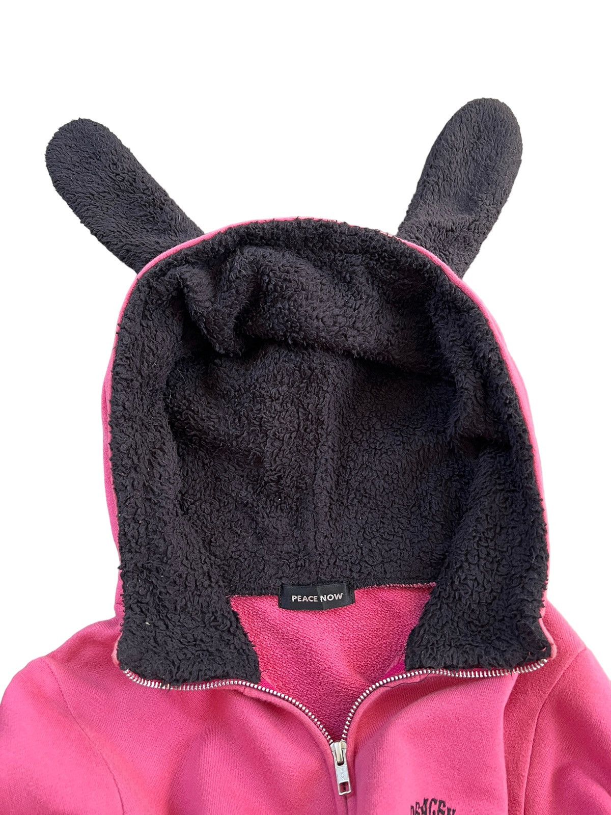 Japanese Brand Peace Now 🇯🇵 Bunny Ear Zipper Hoodie Size S / US 4 / IT 40 - 8 Thumbnail