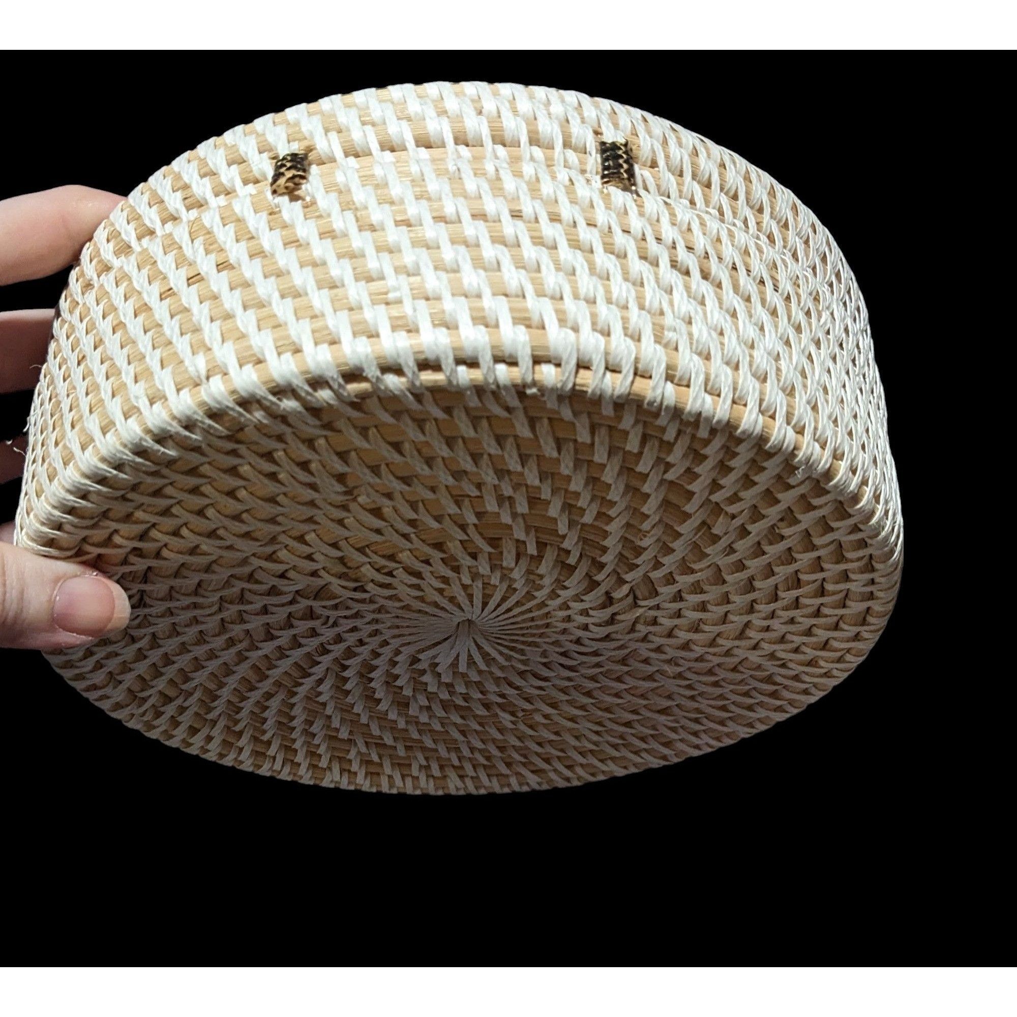 Other Retro Round Woven Rattan Crossbody Purse Size ONE SIZE - 4 Thumbnail