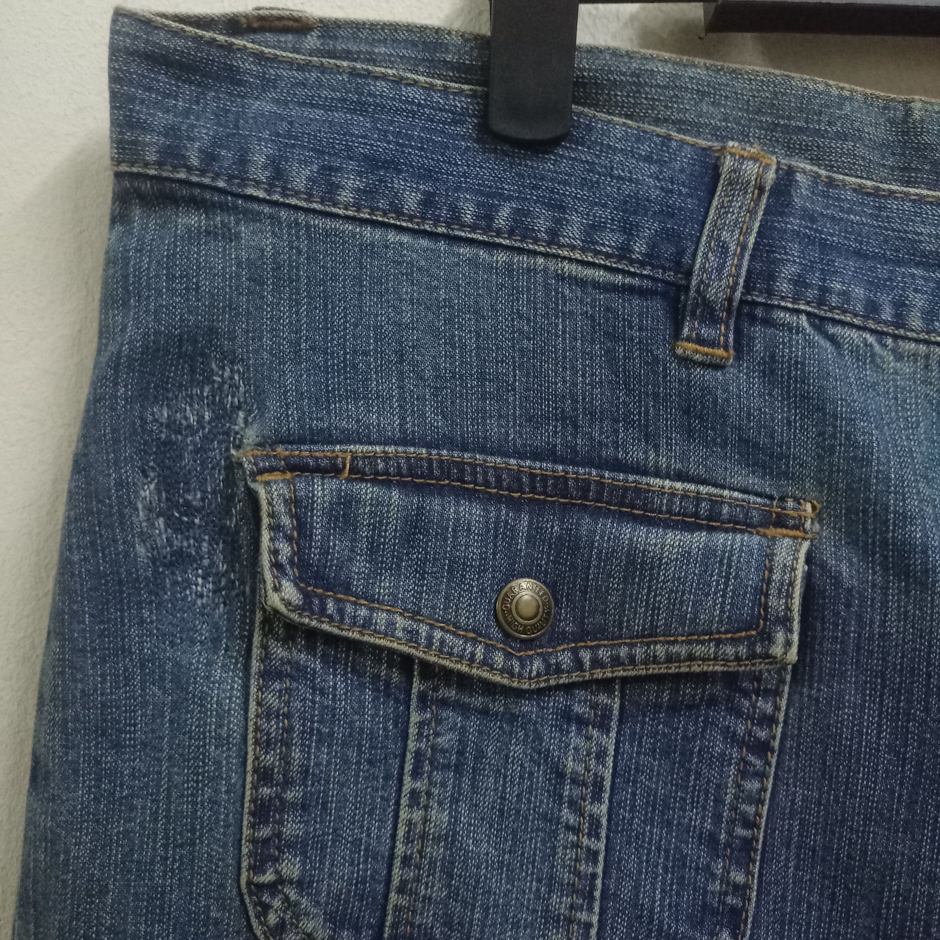 Japanese Brand Vintage Japanese Brand Bush Pants Style Flare Denim Size US 37 - 5 Thumbnail