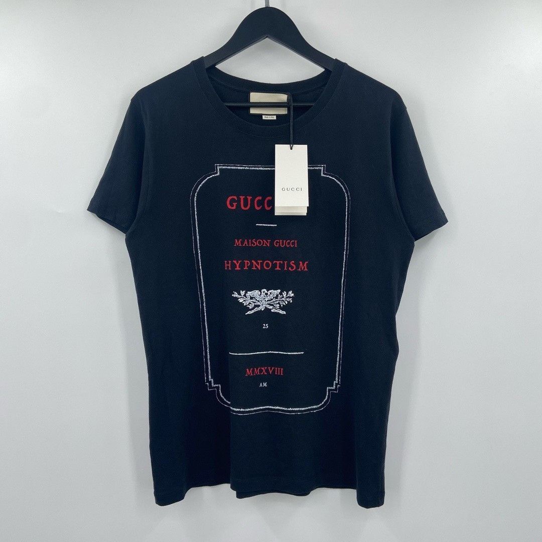 GU Gucci black slogan short sleeves Nextarrow-2412 Size US S / EU 44-46 / 1 - 1 Thumbnail