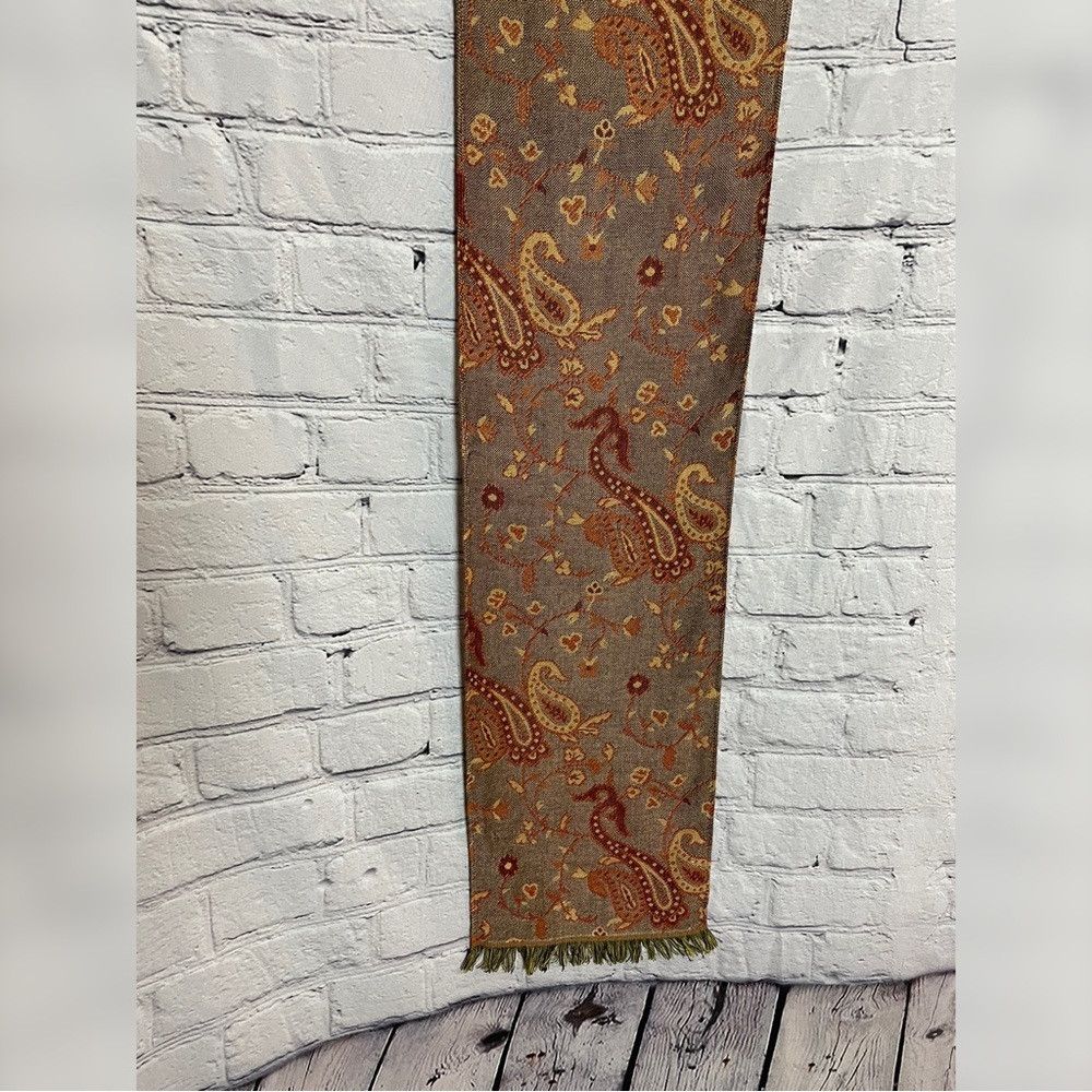 Other Paisley Viscose Brown Scarf Size ONE SIZE - 2 Thumbnail