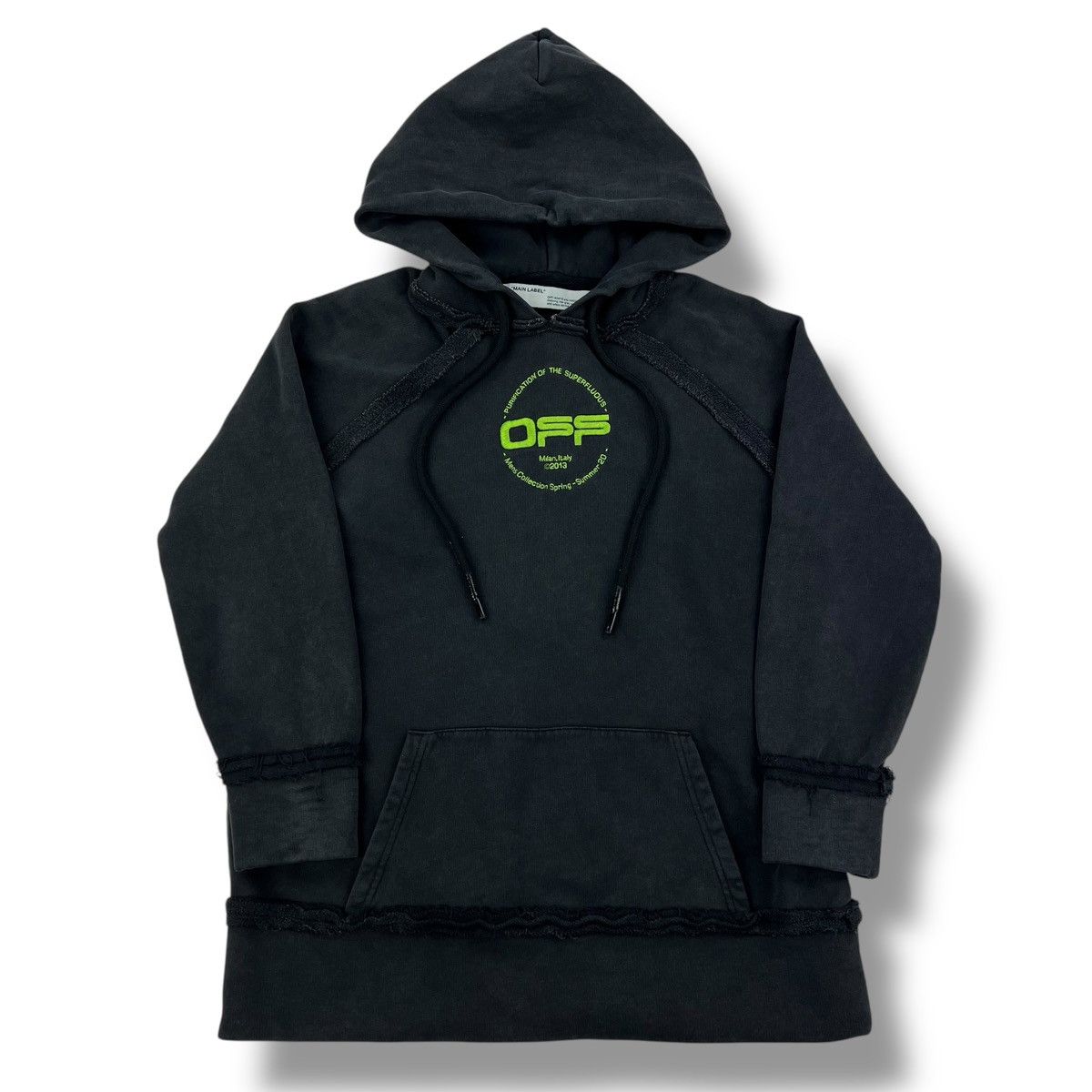 Off-White Off-White Hand Print Womens Hoodie Size S / US 4 / IT 40 - 3 Thumbnail