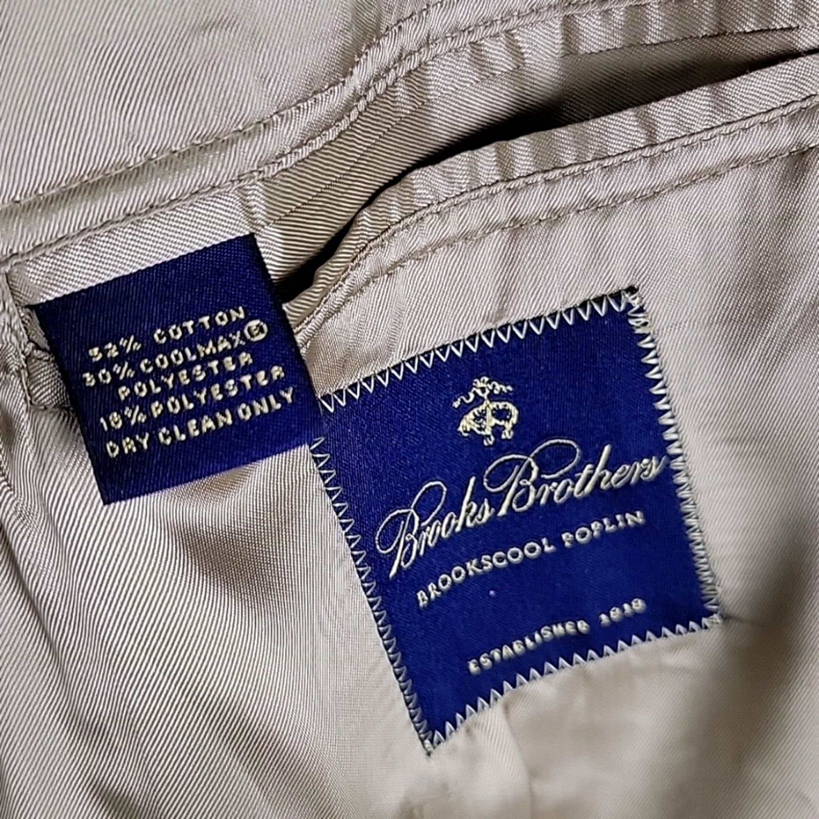Brooks Brothers Brooks Brothers Mens Brookscool Poplin Suit Blazer Size 40L - 8 Thumbnail