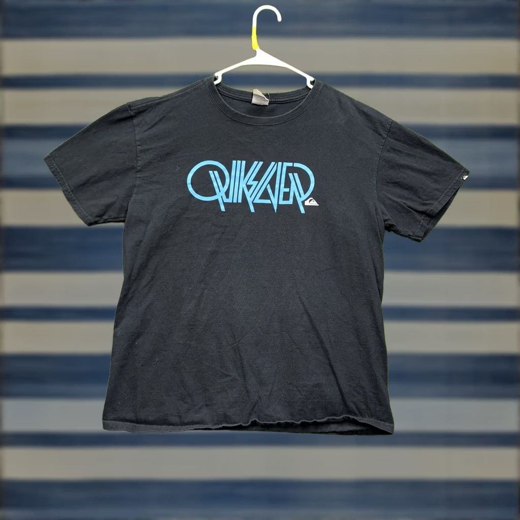 Quiksilver Quiksilver Shirt Mens L Black Casual 2000s Y2K Slim Fit Vintage T-Shirt Womens? Size US L / EU 52-54 / 3 - 1 Thumbnail
