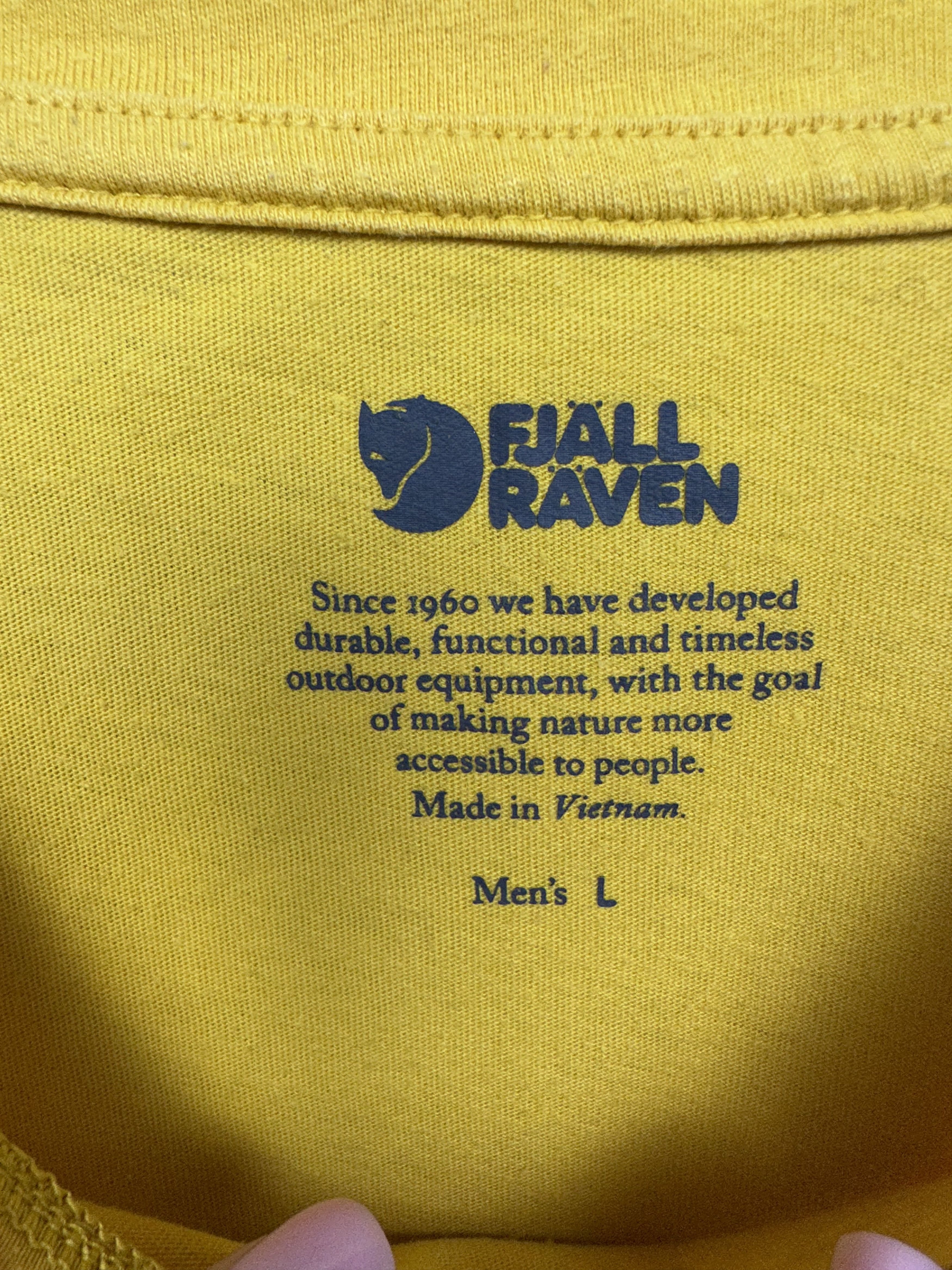 Fjallraven Fjallraven Mens Crew Neck Big Logo T-Shirt Size US L / EU 52-54 / 3 - 4 Thumbnail