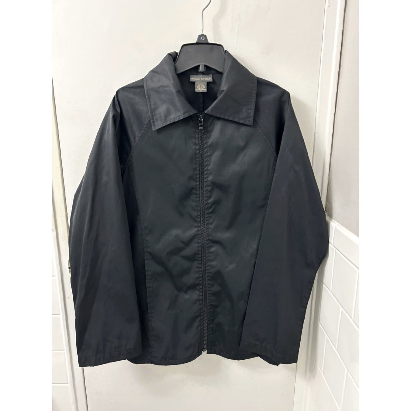 Banana Republic Banana Republic Jacket Womens Sz S Black Lightweight Full Zip Coat Size S / US 4 / IT 40 - 2 Thumbnail