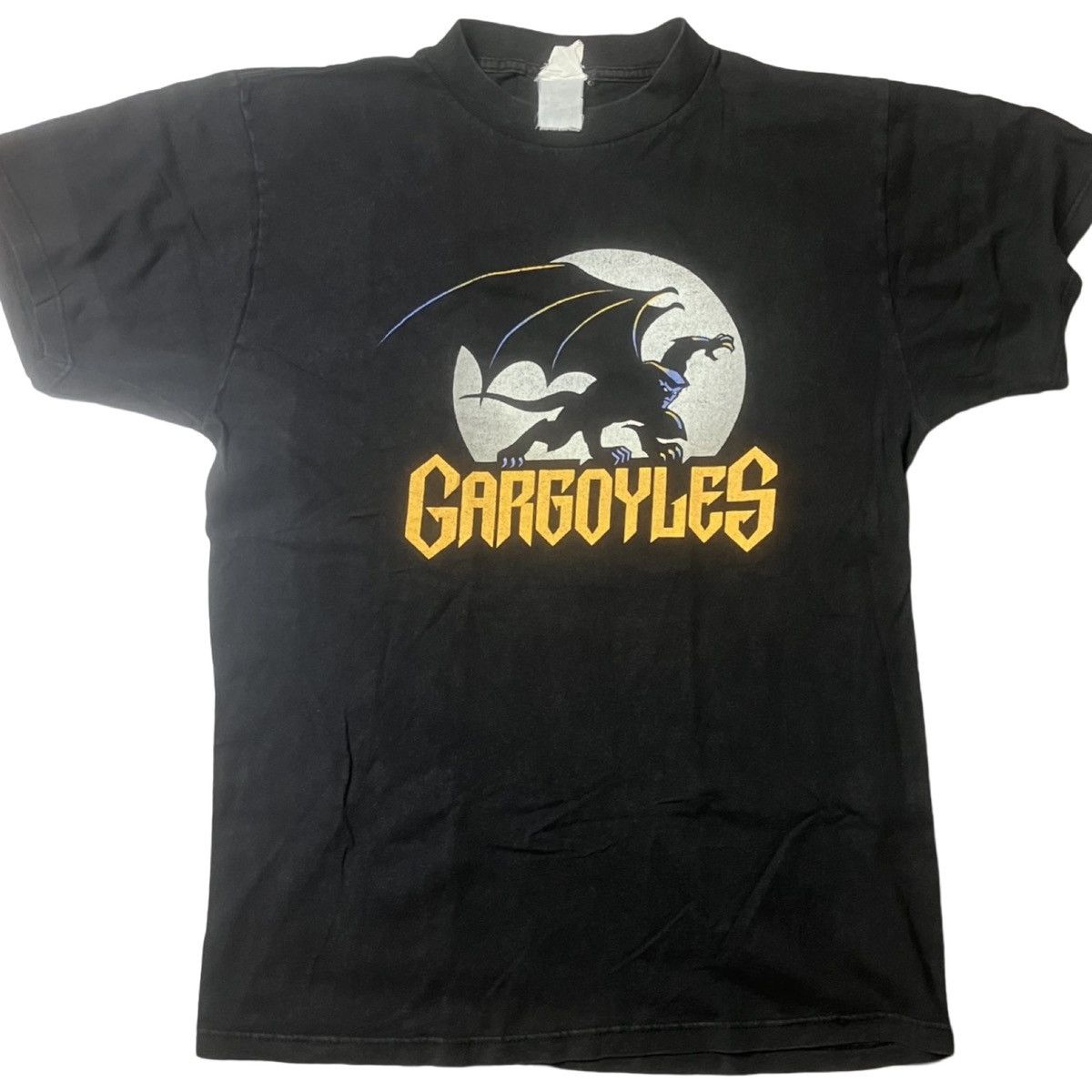 image of Vintage 90's Gargoyles Promo Shirt in Black, Men's (Size Large)