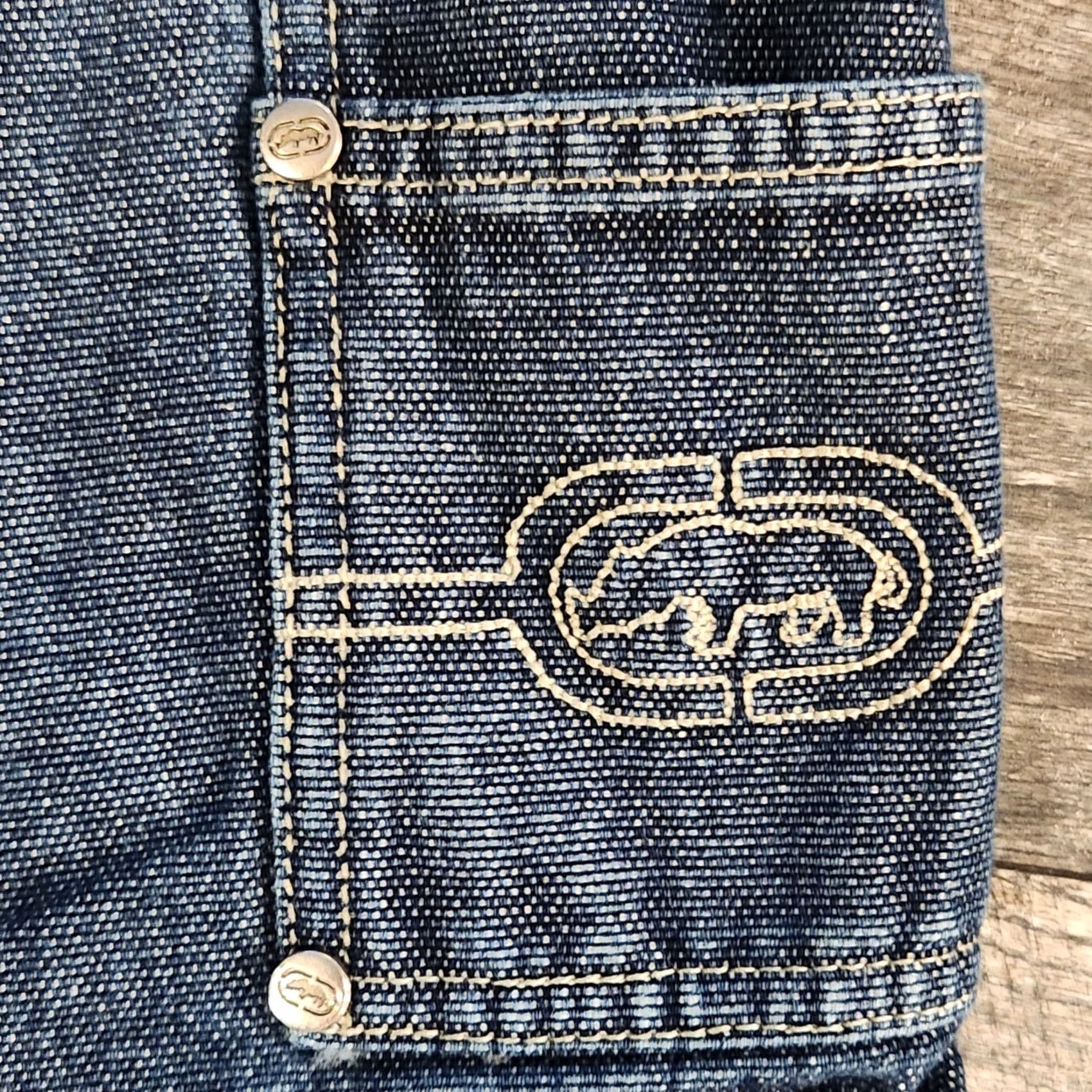 Ecko Unltd. Vintage Ecko Unltd Shorts Mens 38 Denim Baggy Carpenter Hip Hop Skater 90s - Pre-Owned Size US 38 / EU 54 - 3 Thumbnail