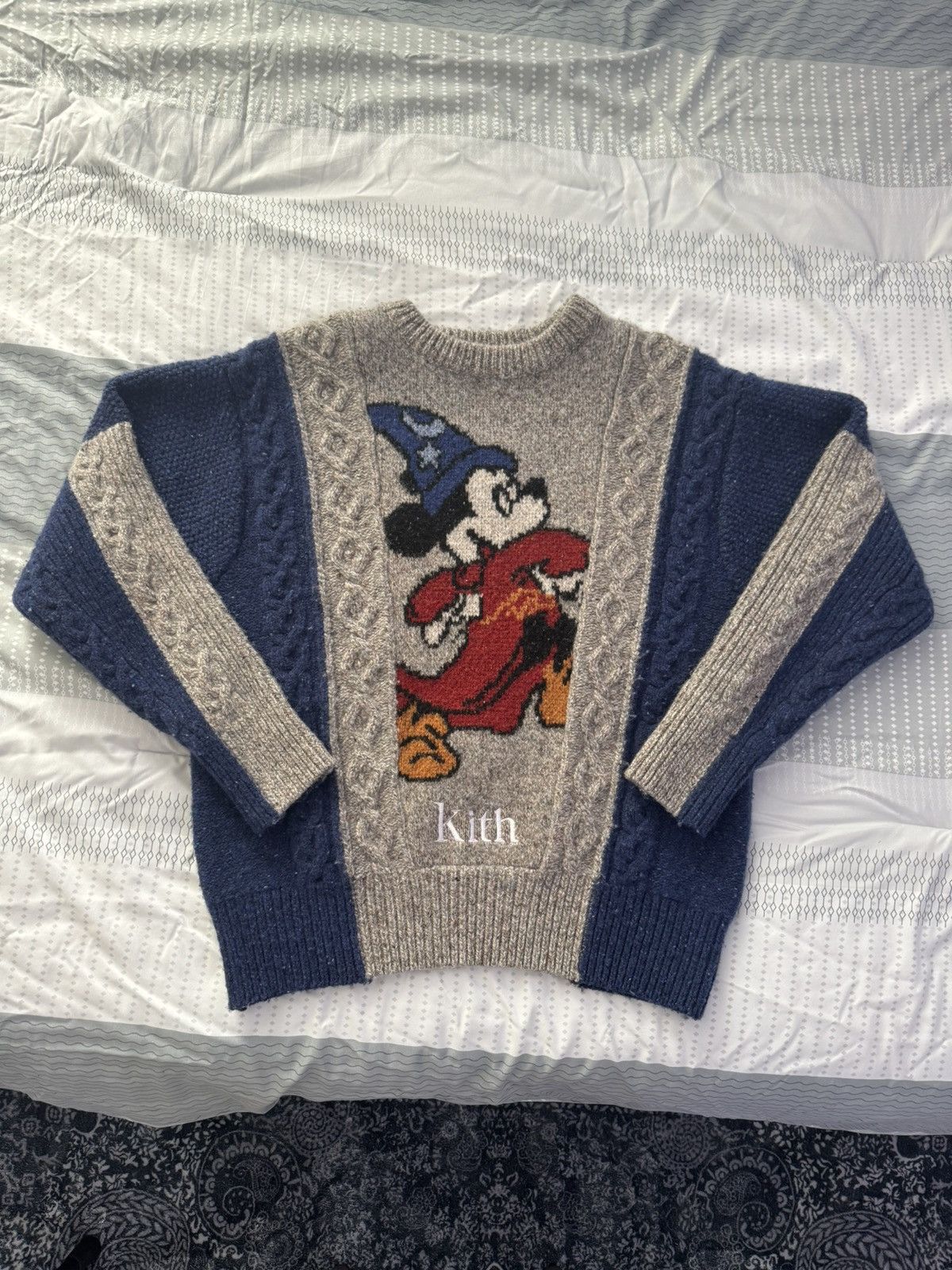 KITH × Disney ネイビー カーディガン L