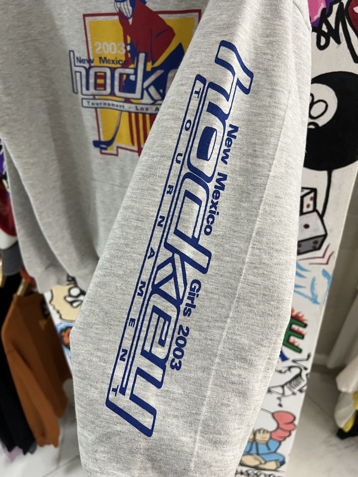 Jerzees Vintage 2003 Hokey Hoodie Size US XL / EU 56 / 4 - 5 Thumbnail