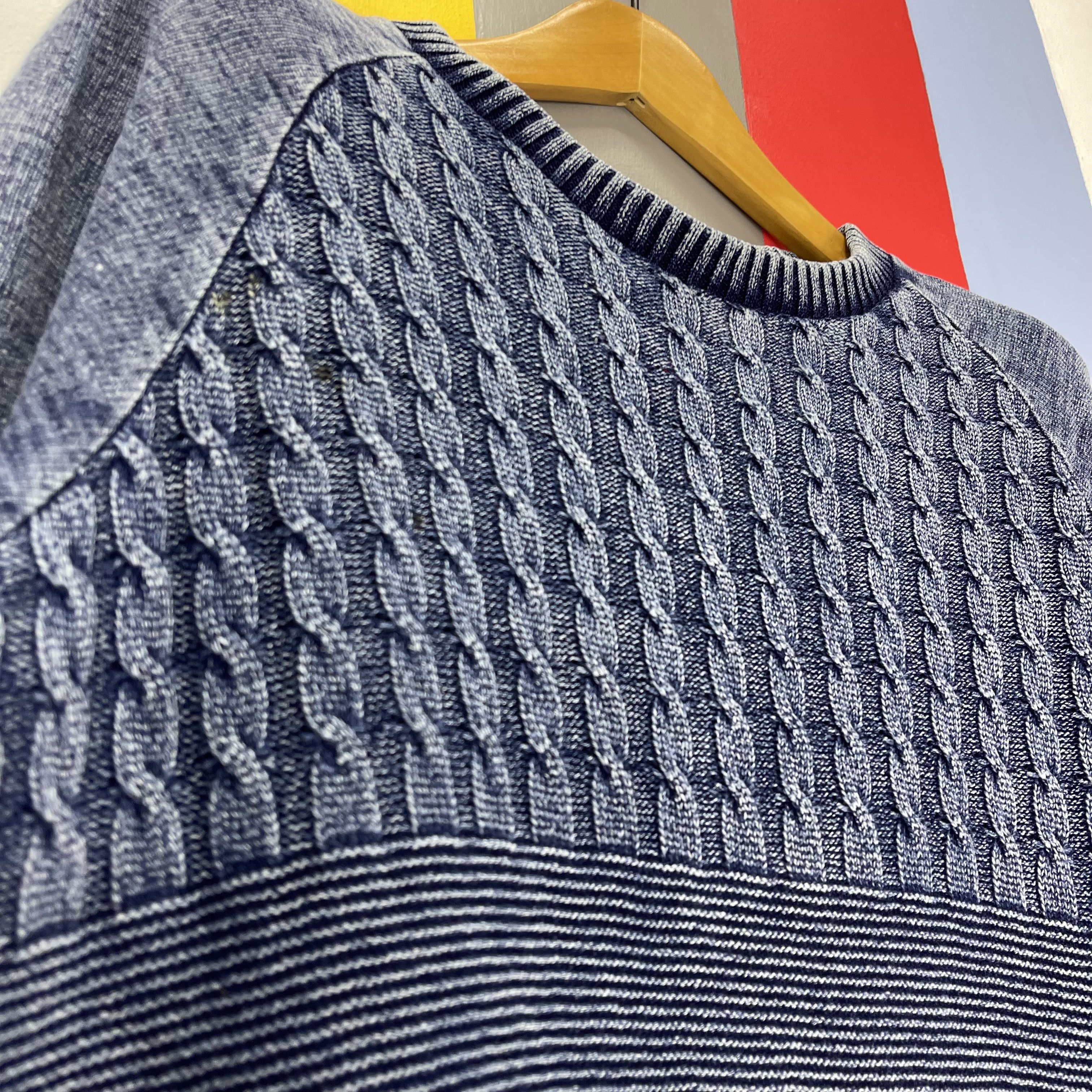 Japanese Brand ELKEX Woven Knit Sweatshirt #2012/13 Size US L / EU 52-54 / 3 - 3 Thumbnail