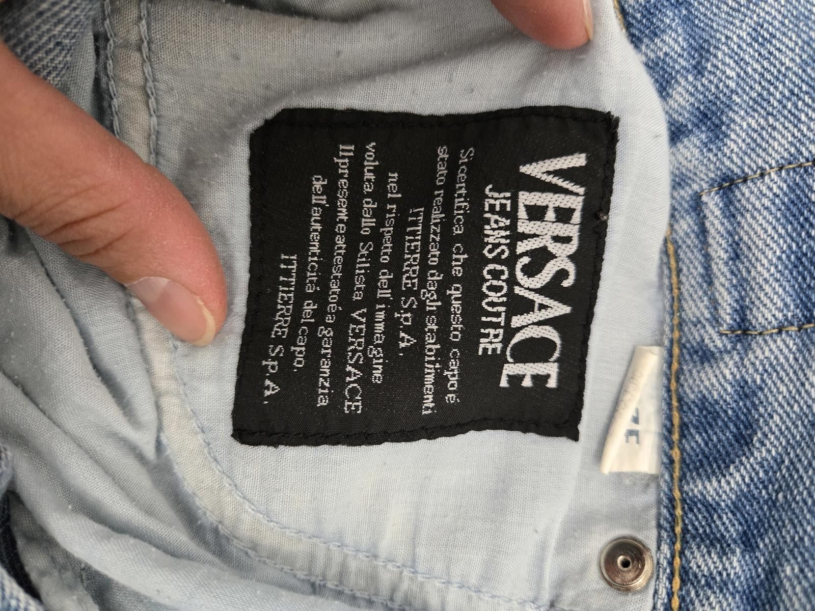 Versace Jeans Couture Vintage Versace Jeans Couture Men's 32 Denim Light Wash Wear Size US 32 / EU 48 - 8 Thumbnail