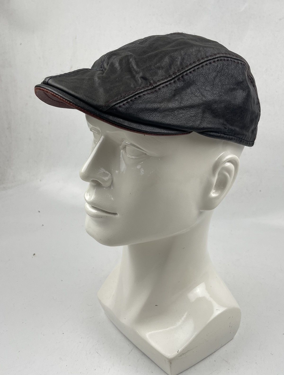 Japanese Brand marone leather hat made in italy tc47 Size ONE SIZE - 1 Thumbnail