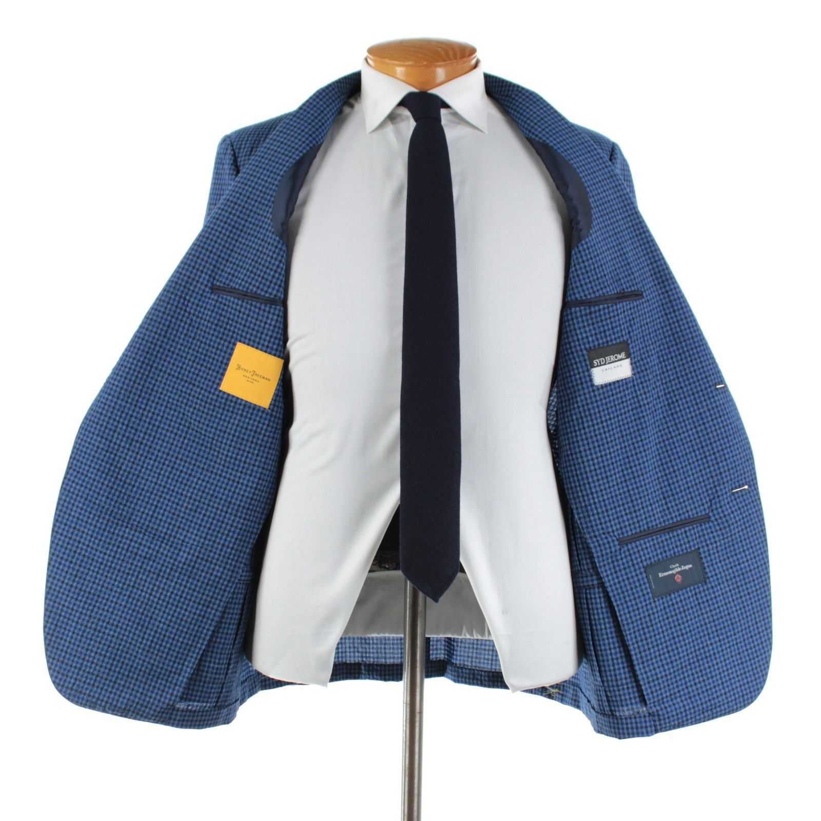 Hickey Freeman Hickey Freeman Sport Coat Size 42 Regular US in Blue Size 42R - 7 Thumbnail