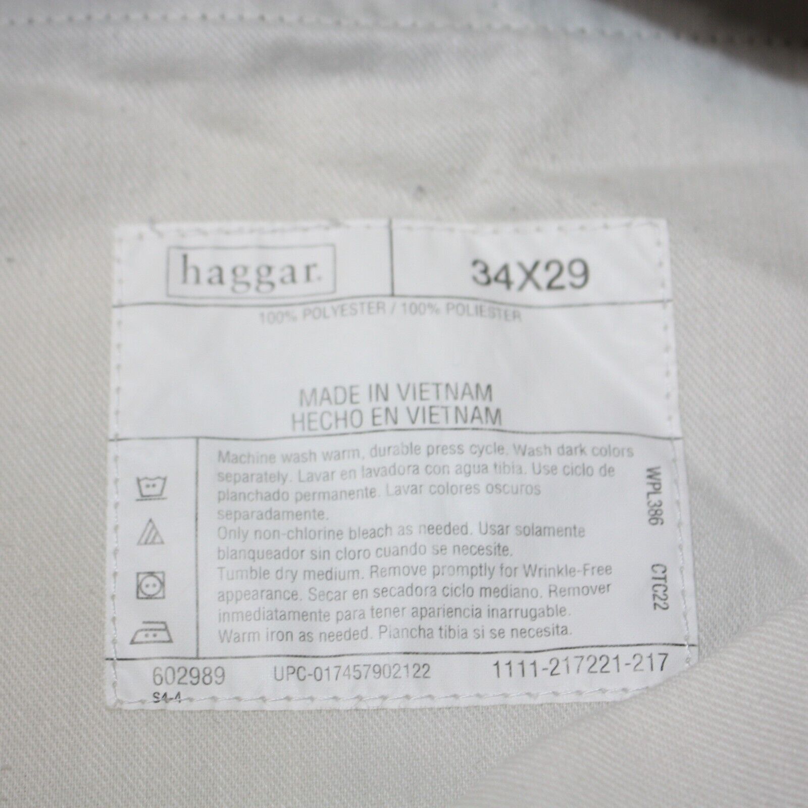 Haggar Haggar Men's Light Brown Dress Pants Trousers size W34 L29 Size 34R - 3 Thumbnail