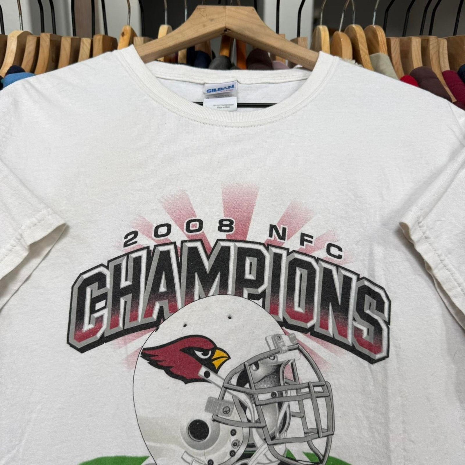 Gildan Vintage 2008 NFC Champions Cardinals T-Shirt Distressed Size US L / EU 52-54 / 3 - 2 Thumbnail