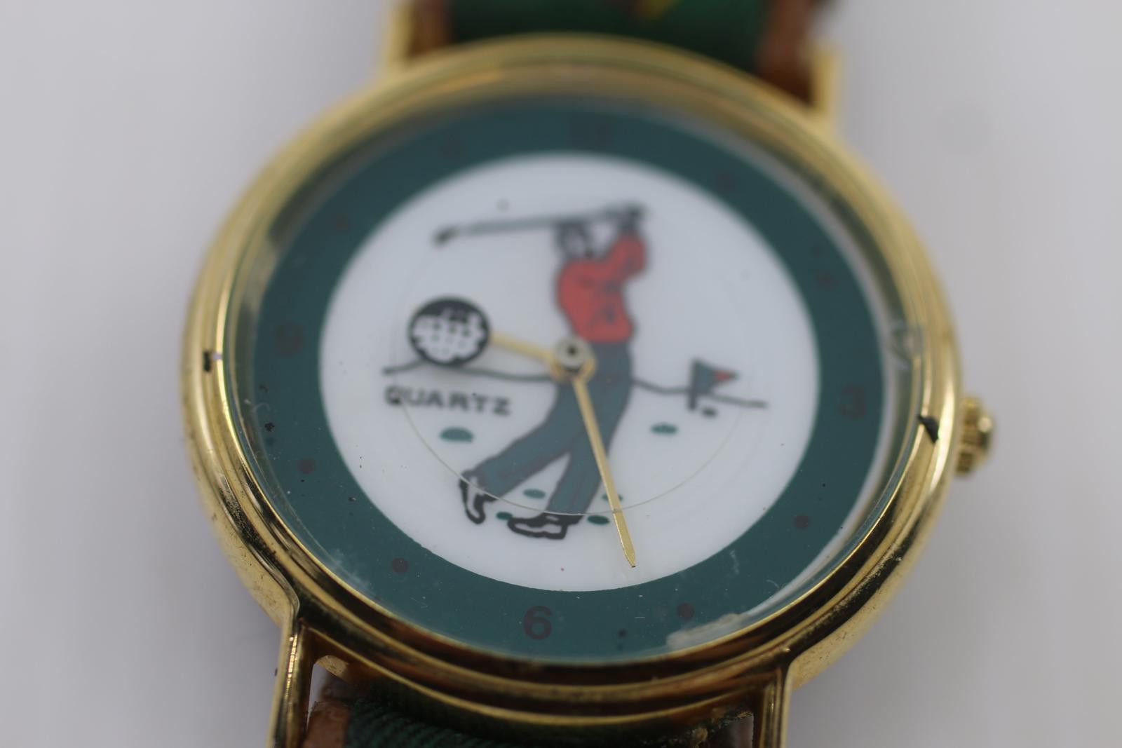 Other Vintage Majestron Quartz Golf Watch – Golfer Dial Strap Size ONE SIZE - 2 Thumbnail