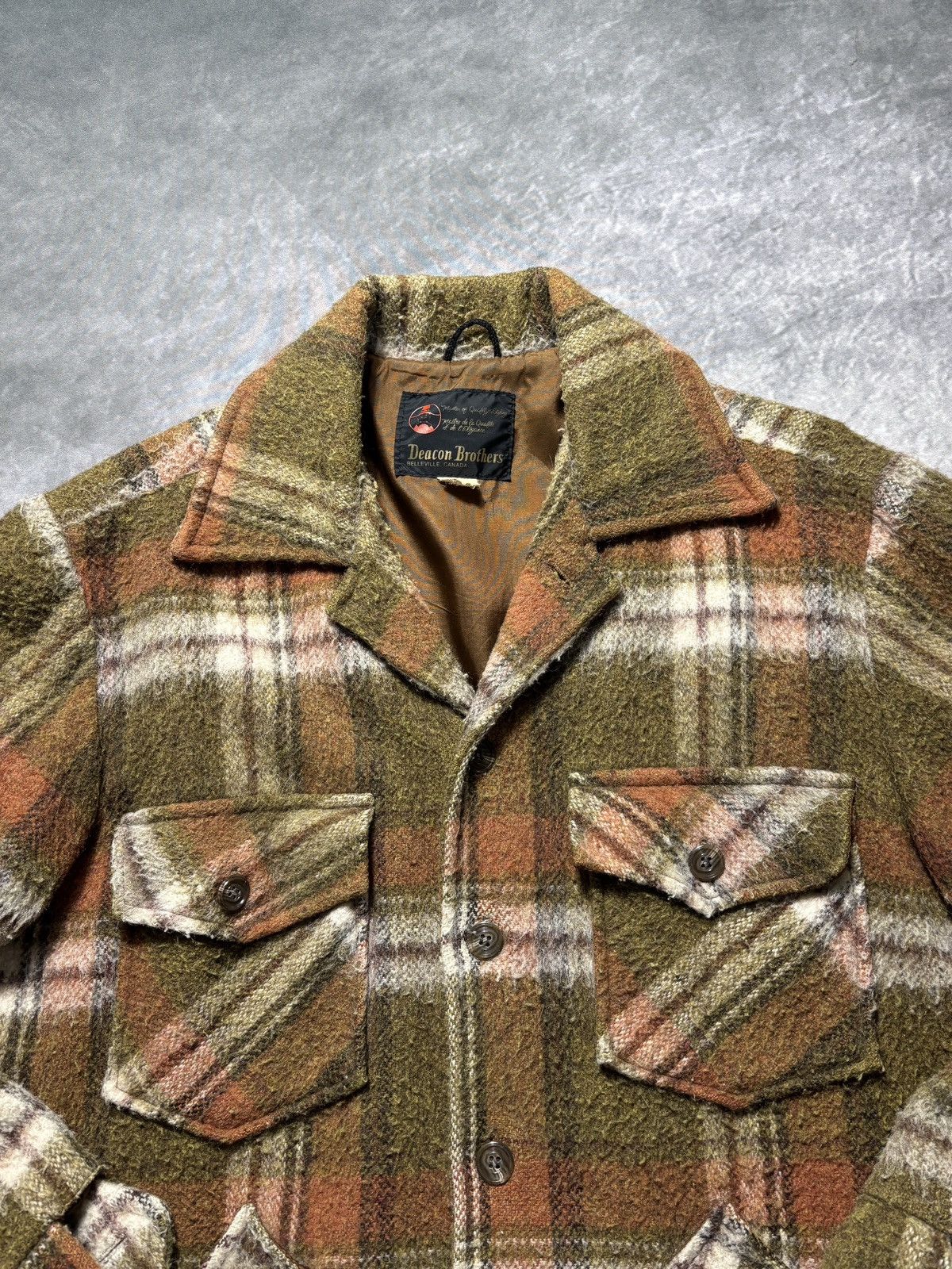 Vintage Vintage Plaid Jacket Lined Chore Coat Wool Deacon Bros Hunt Size US L / EU 52-54 / 3 - 6 Thumbnail