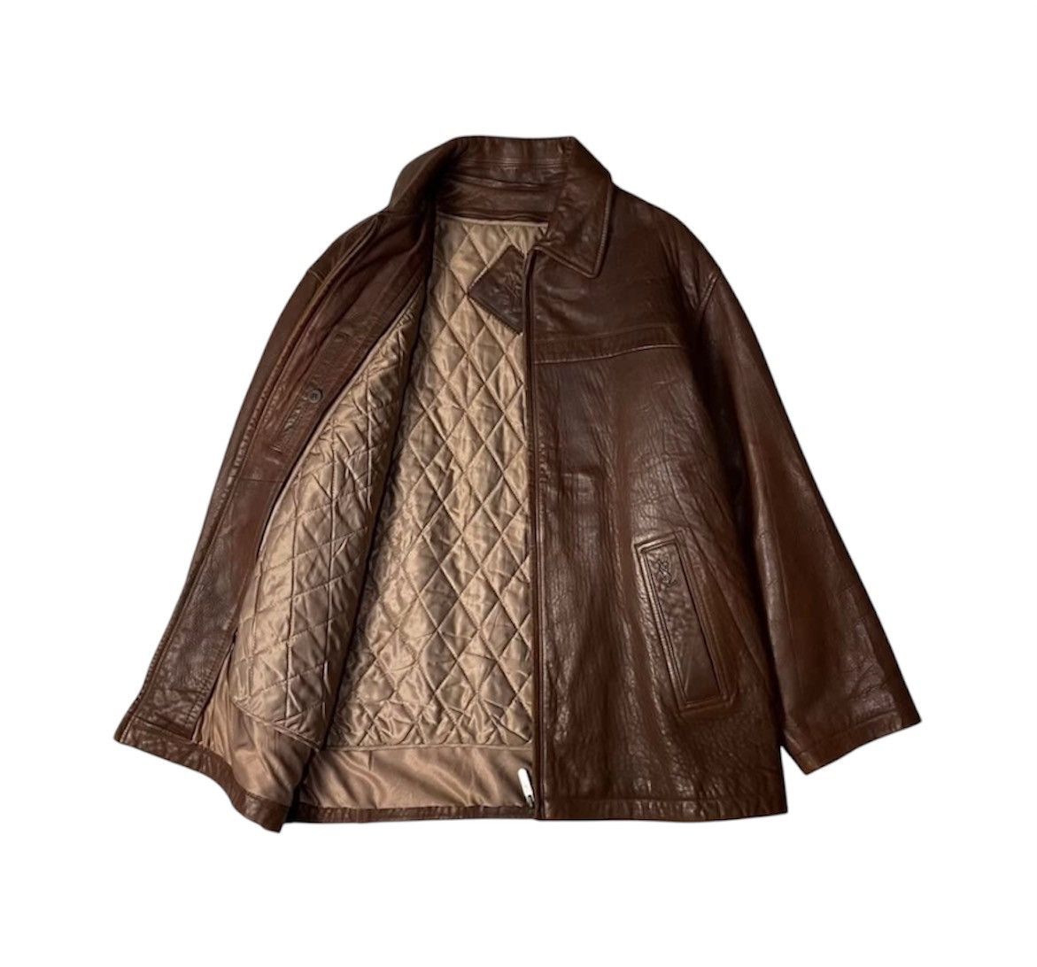 Yves Saint Laurent Yves Saint Laurent Lather Jacket Size US L / EU 52-54 / 3 - 3 Thumbnail