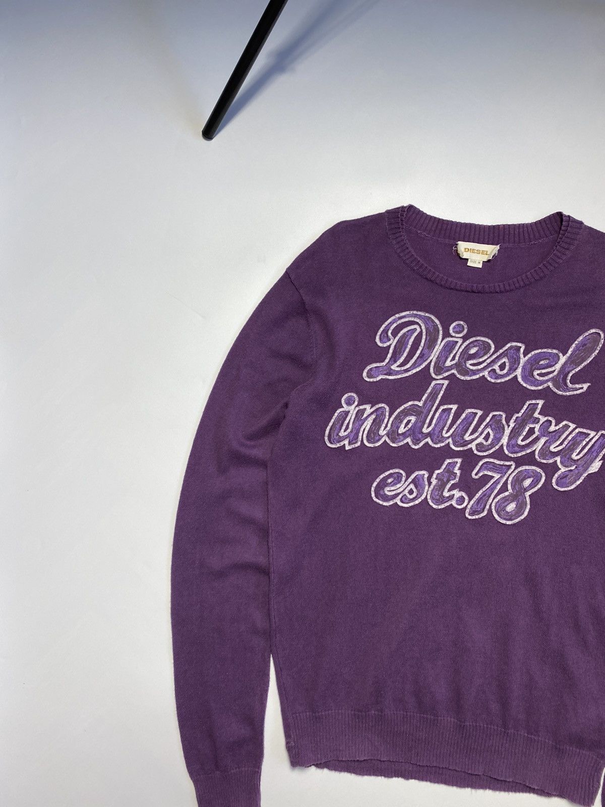 Diesel × Vintage Vintage Diesel big logo long sleeve jumper sweatshirt Size US M / EU 48-50 / 2 - 2 Thumbnail