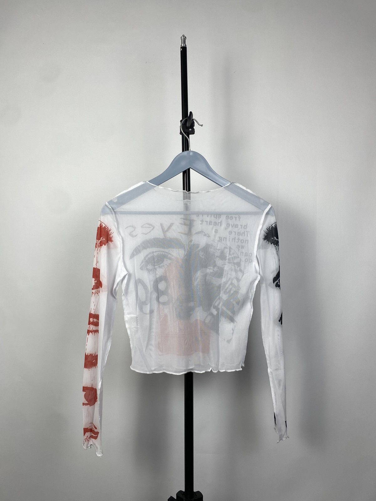 Designer × Japanese Brand Save The Queen Jean Paul Gaultier Style Mesh Top Blouses Size M / US 6-8 / IT 42-44 - 6 Thumbnail
