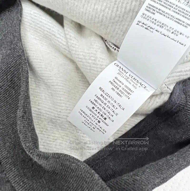 Versace Versace Gray Cotton Blend Pullover Jacket . Size US XL / EU 56 / 4 - 8 Thumbnail
