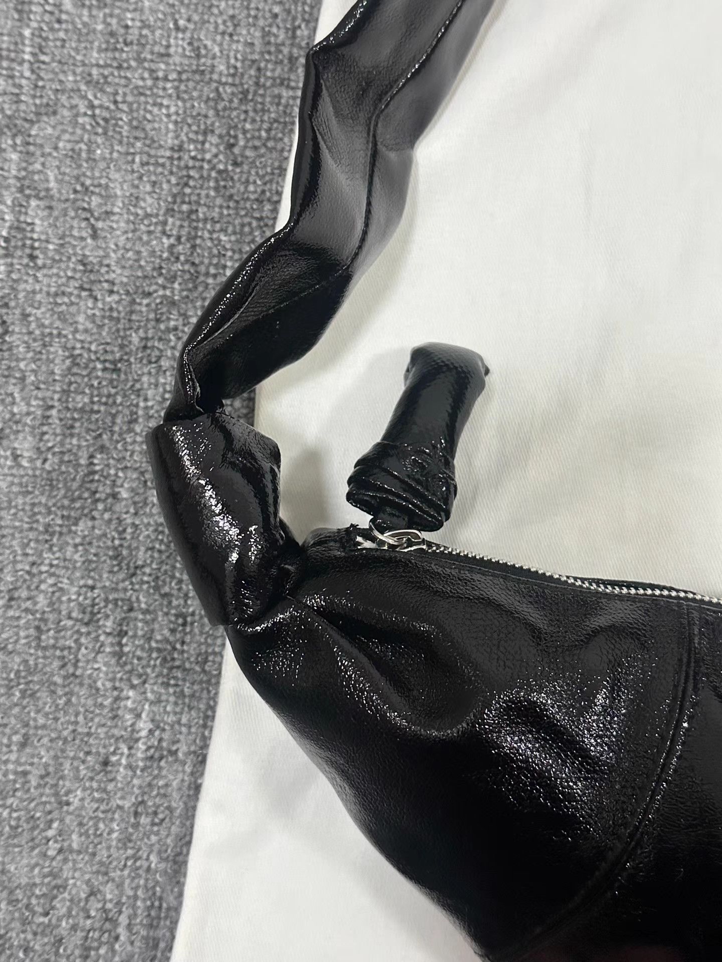 Lemaire Lemaire small black coated Croissant bag Size ONE SIZE - 7 Thumbnail
