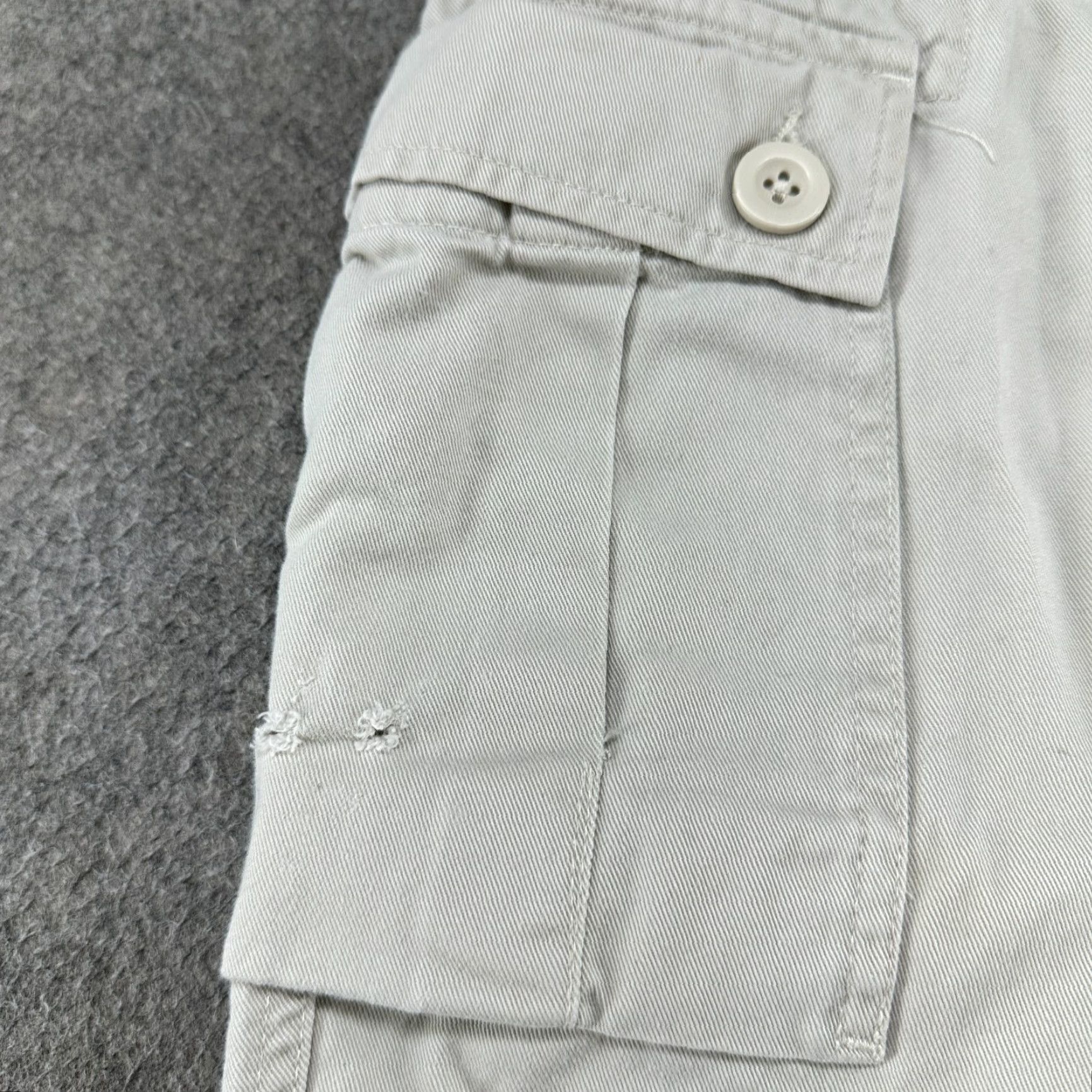 Vintage VINTAGE Arizona Jeans Pants Mens 34x32 Beige Cargo Relaxed Straight Baggy Skater Y2K Pant Mens Regular Beige Cargo Size US 34 / EU 50 - 3 Thumbnail