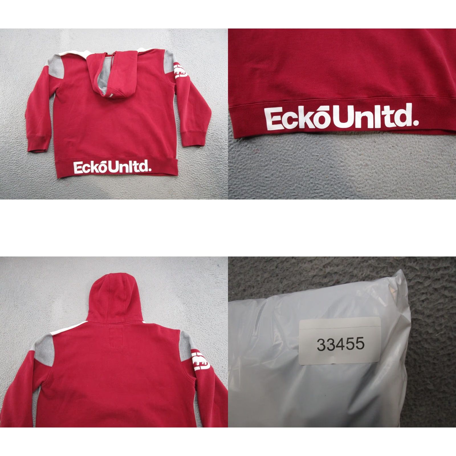 Ecko Unltd. VTG Ecko Unltd Full Zip Hoodie Mens Colorblock Red 2XL Grunge 90s Skater College Logo Embroidered Cotton Polyester Fleece Casual Size US XXL / EU 58 / 5 - 8 Thumbnail