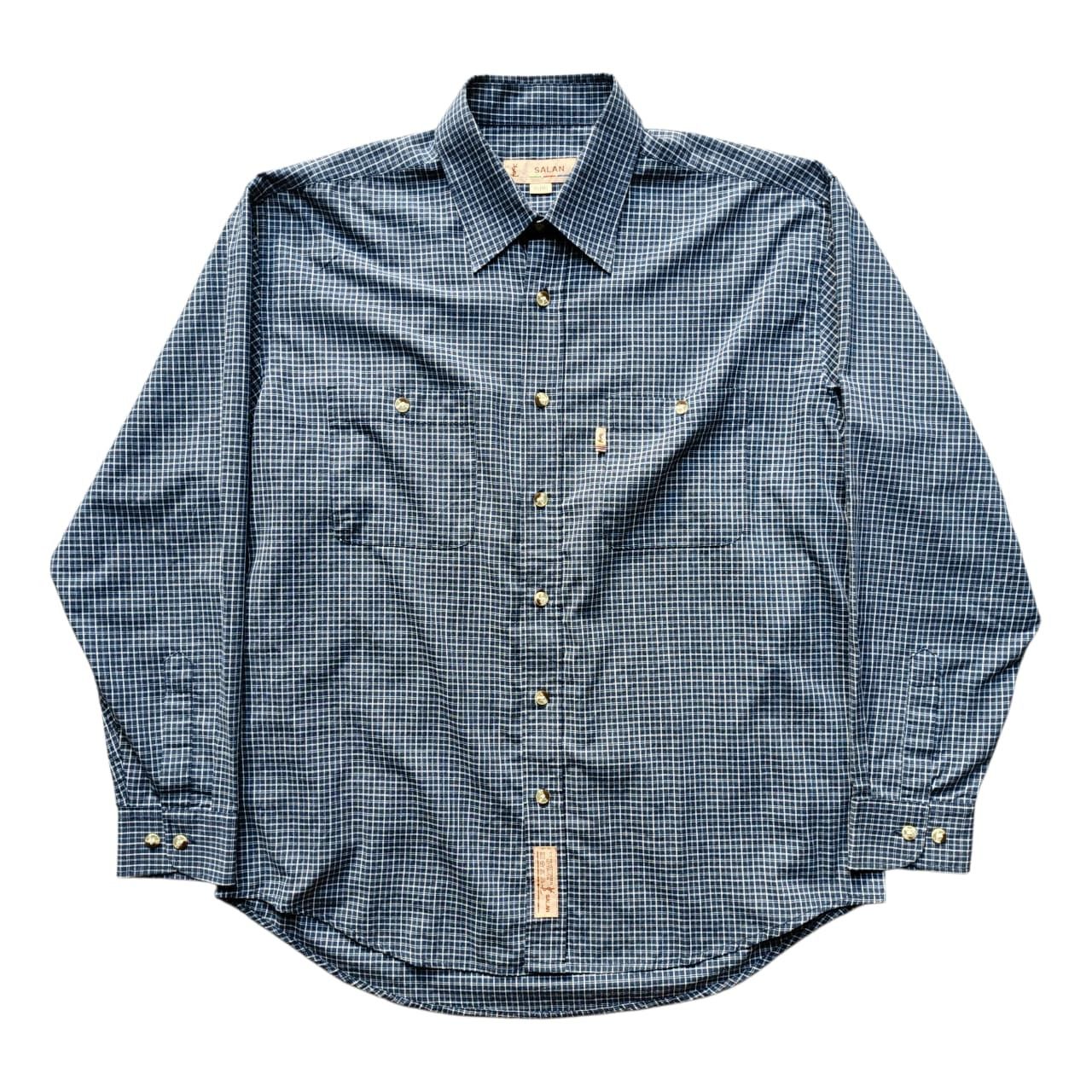 Yves Saint Laurent Vintage 90's YSL Salan Button Up Plaid Shirt Size US M / EU 48-50 / 2 - 1 Thumbnail