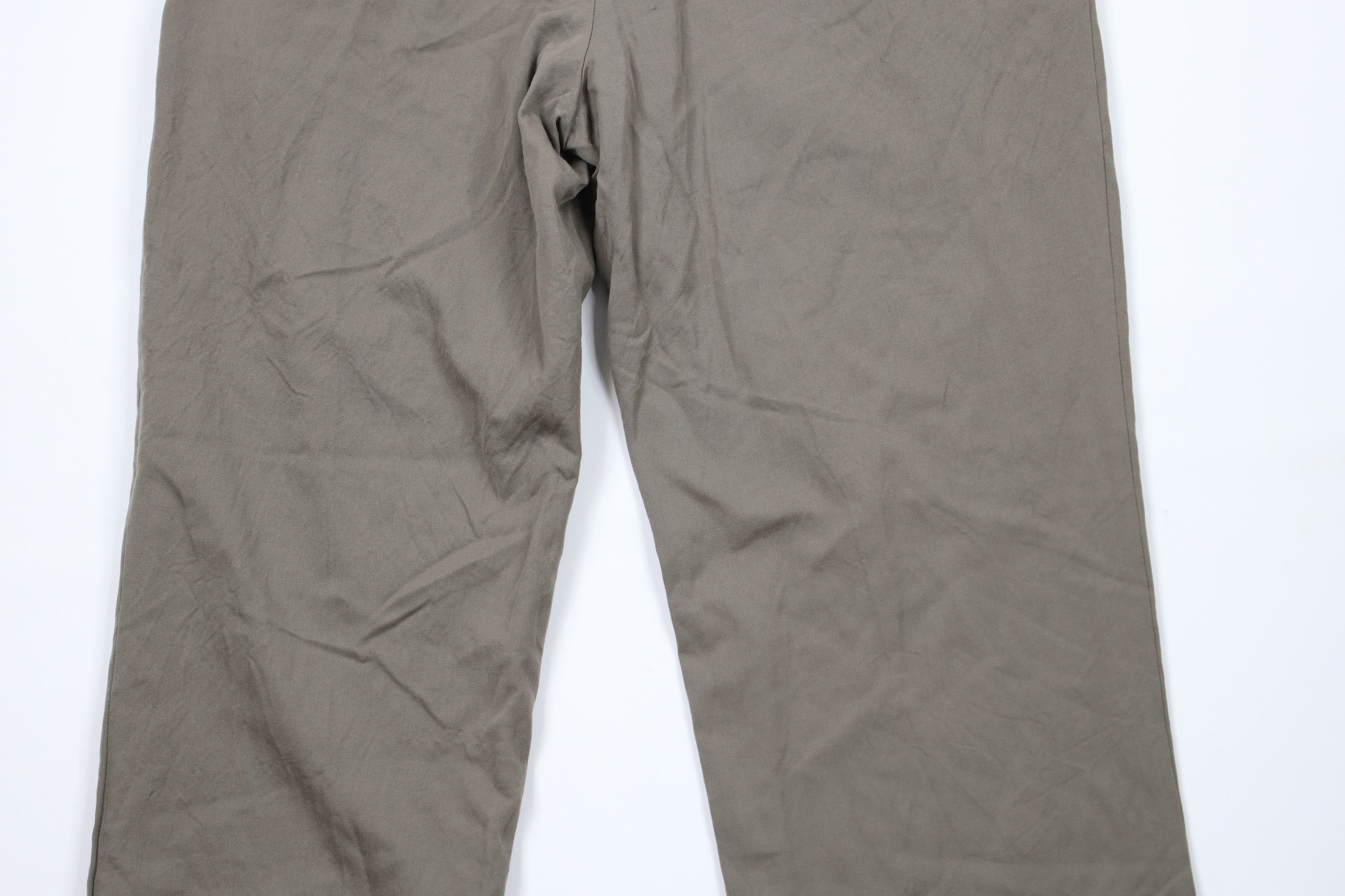 Brooks Brothers × Vintage Vintage 90s Brooks Brothers Wool Chino Pants Greenish Gray Size US 36 / EU 52 - 11 Thumbnail