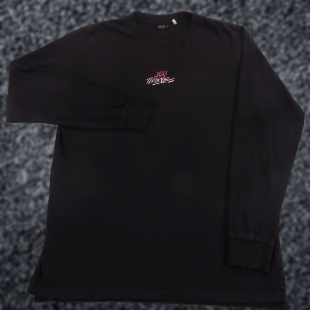 100 Thieves VINTAGE 100 Thieves Shirt Mens Medium NadeShot Esports Gaming Streamer T-Shirt Long Sleeve Crew Neck Black Cotton Jersey Logo All Seasons Size US M / EU 48-50 / 2 - 1 Thumbnail