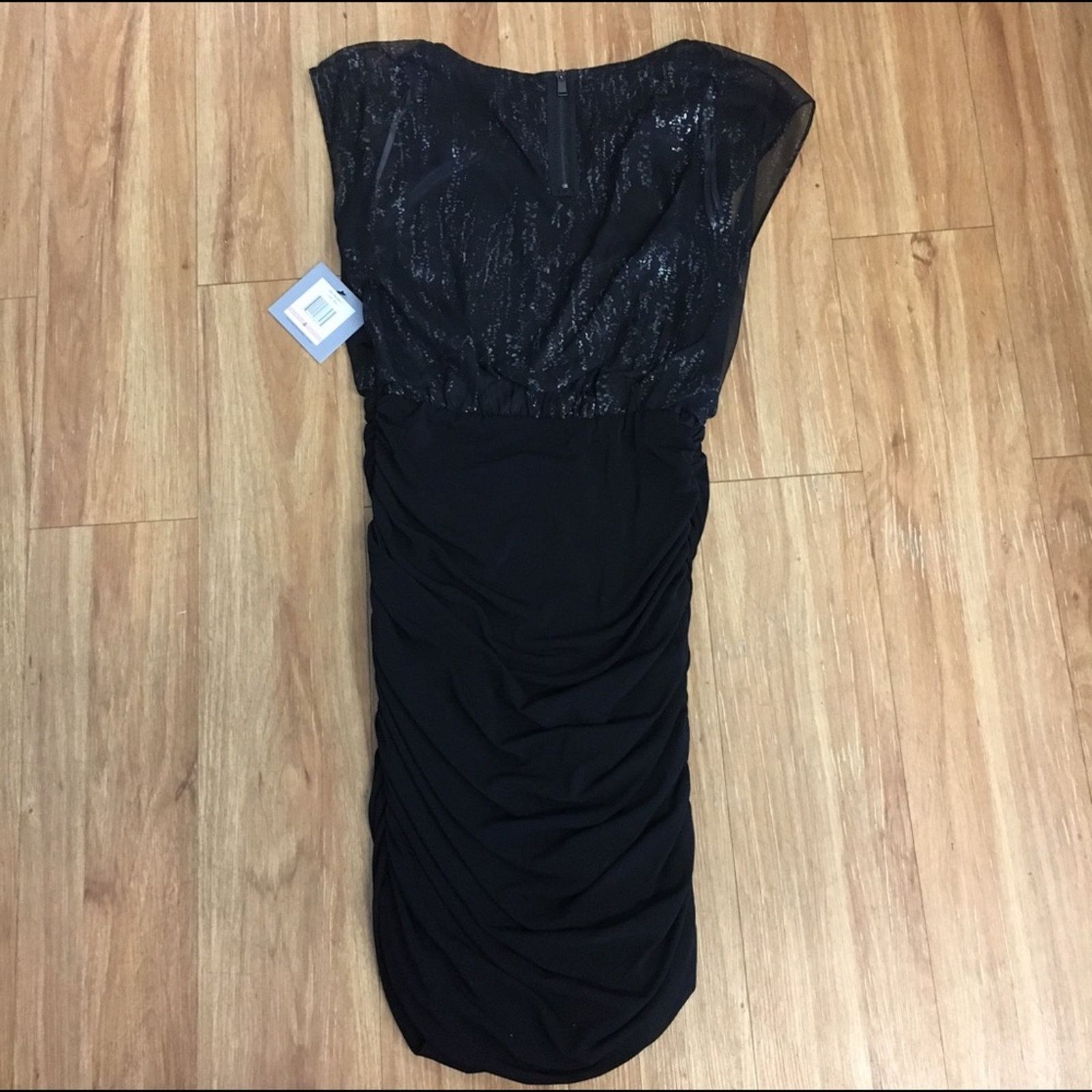 Andrew Marc Marc Andrew New York Womens Dress Size 6 Black Sheath NEW Size M / US 6-8 / IT 42-44 - 3 Thumbnail