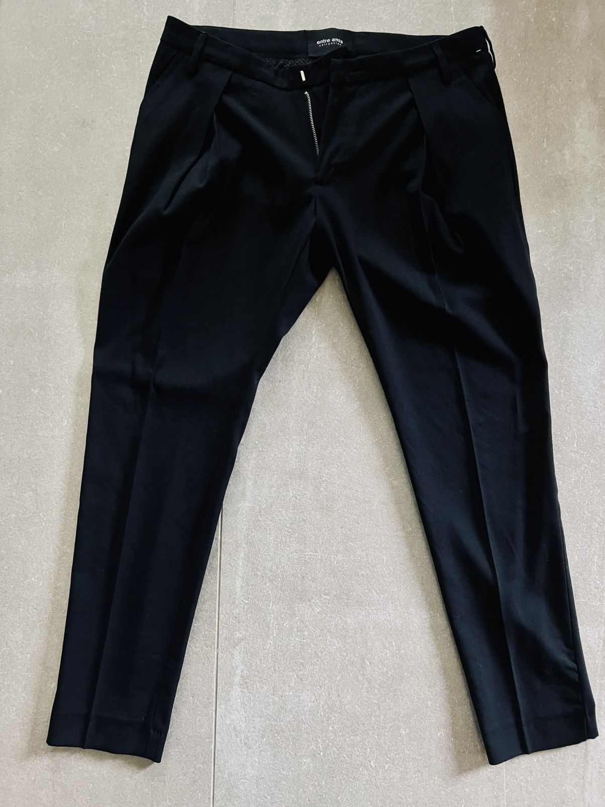 Entre Amis Pleated Wool Pants