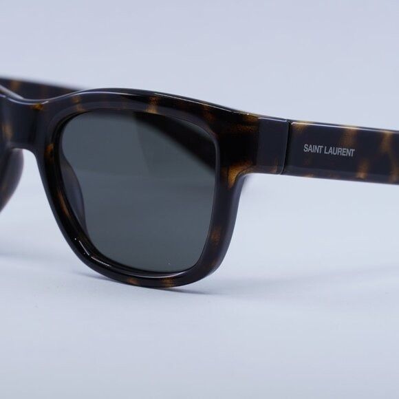 Saint Laurent Paris Saint Laurent SL674 003 Sunglasses Havana Square Frame, Grey Size ONE SIZE - 11 Thumbnail