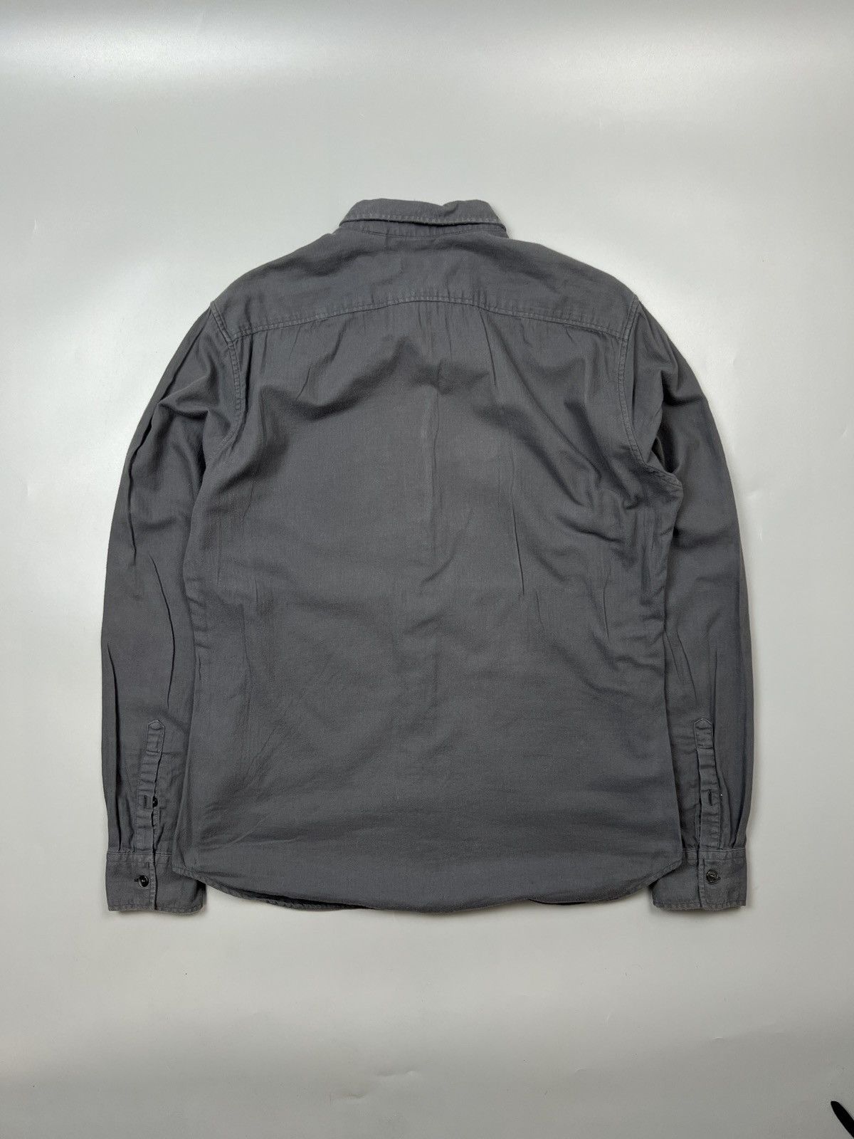 Burberry Burberry Brit Gray Flannel Shirt (Y0438) Size US M / EU 48-50 / 2 - 8 Thumbnail