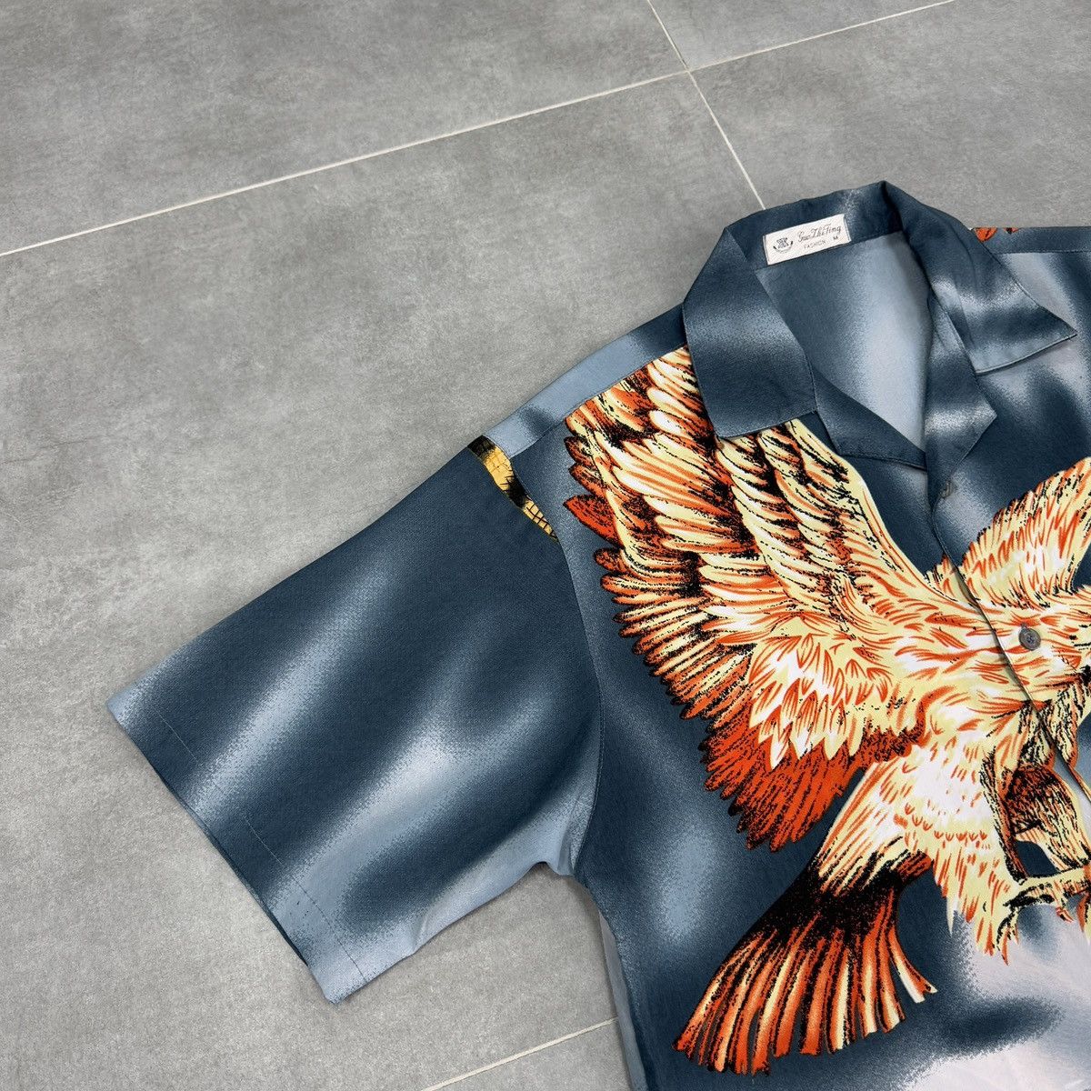 Japanese Brand × Vintage Guo Zhi Ting Dragon Eagle Aloha Hawaiian Button Shirt Size M Size US M / EU 48-50 / 2 - 3 Thumbnail