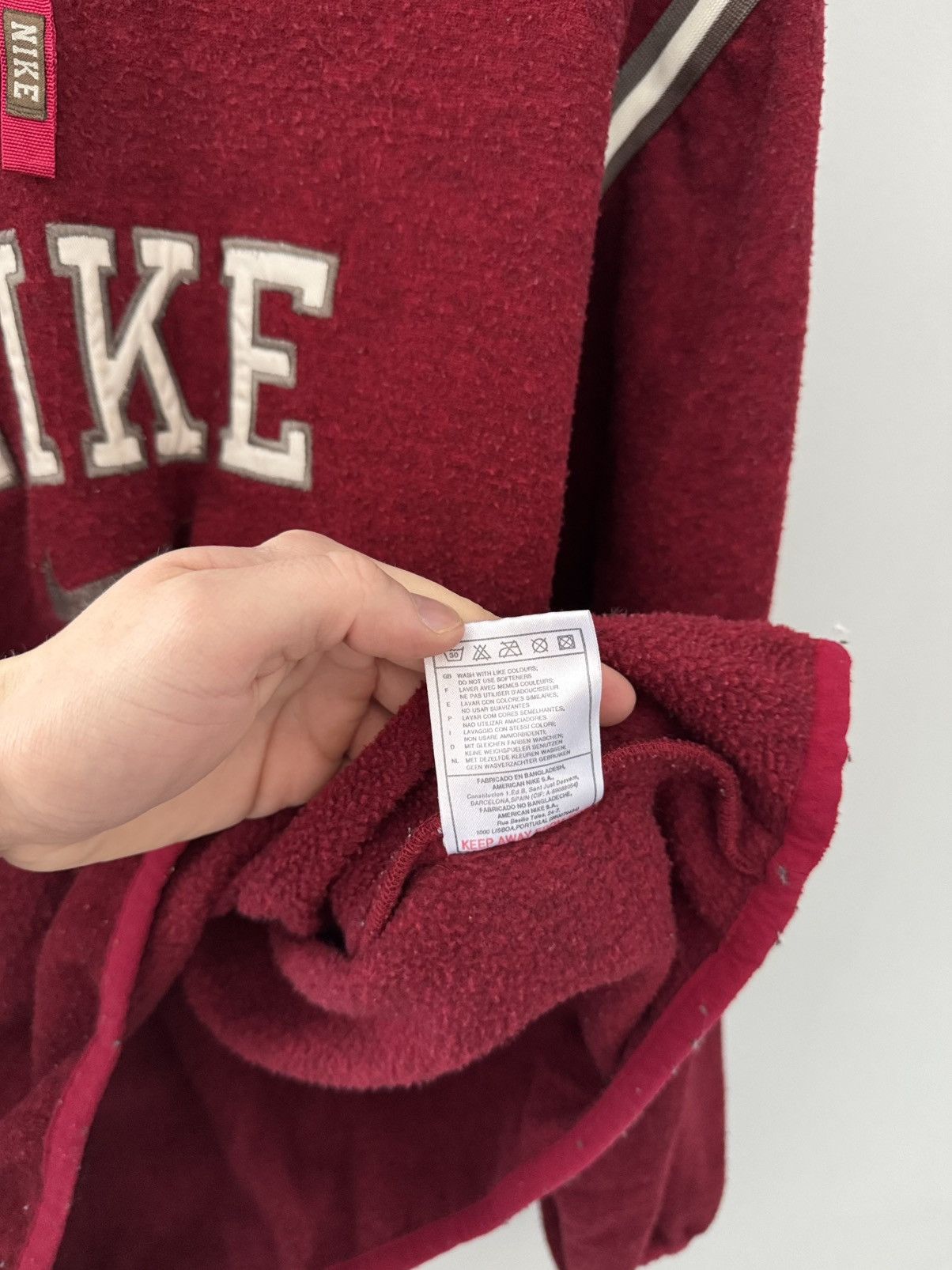 Nike Vintage Nike fleece pullover embroidered logo baggy fit 90s Size US XL / EU 56 / 4 - 7 Thumbnail