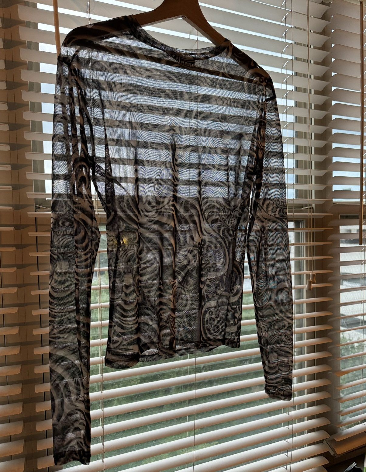 LUU DAN Kamikaze Print Mesh Shirt Size US M / EU 48-50 / 2 - 3 Thumbnail