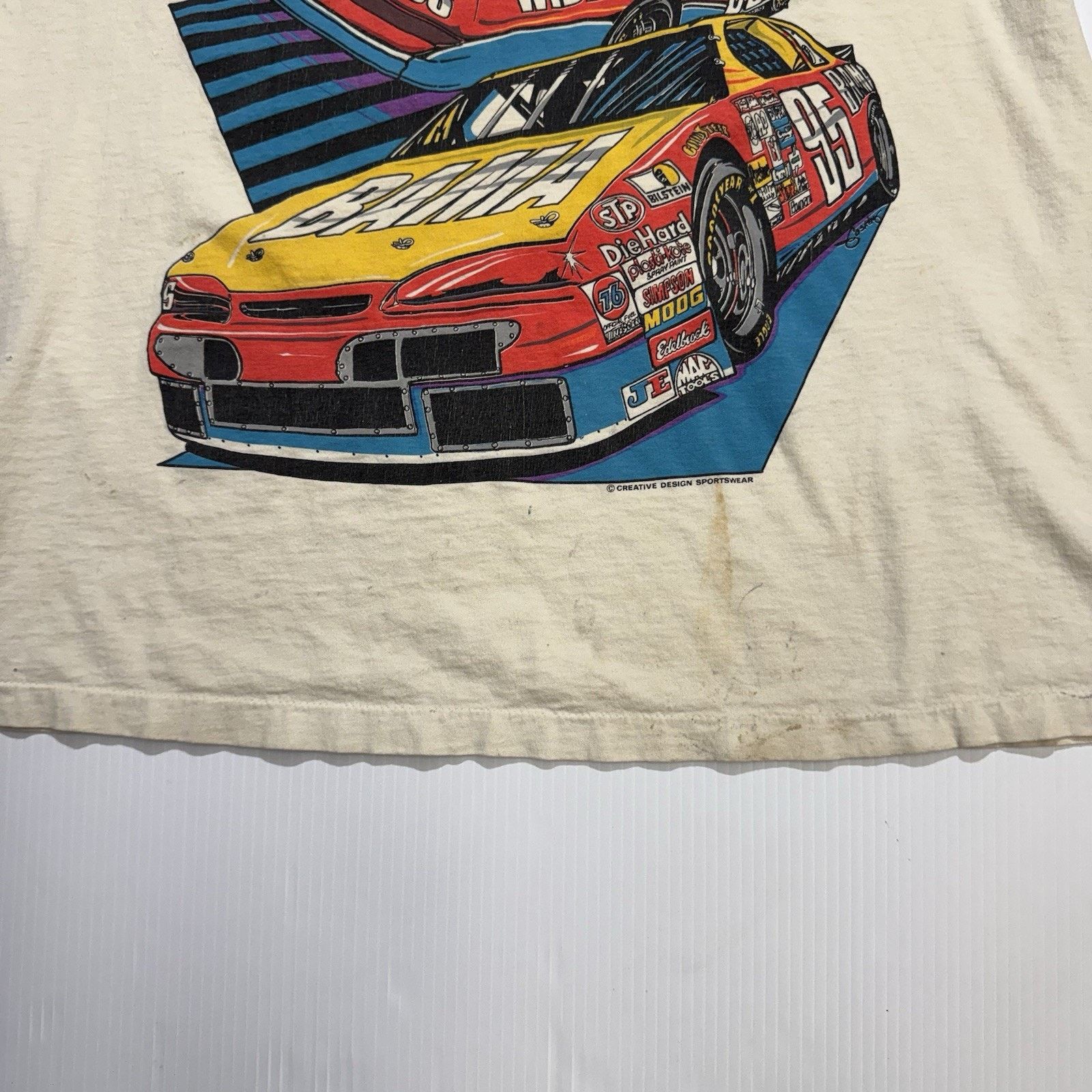 Jerzees Vintage 1996 TALLDEGA BAMA WIDE OPEN CAR NASCAR SHIRT Size US XL / EU 56 / 4 - 3 Thumbnail